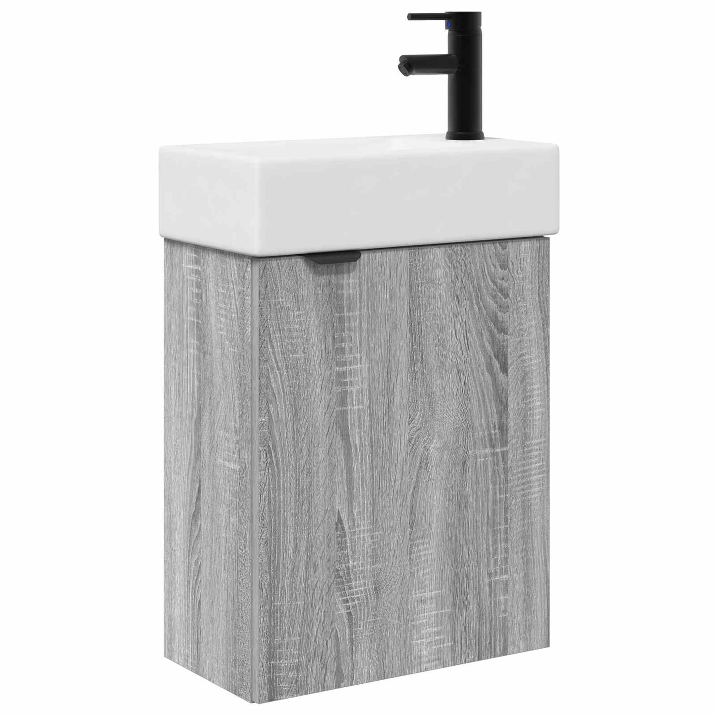 vidaXL Μονάδα μπάνιου με βρύση Γκρι Sonoma 45,5 x 22,5 x 84 εκ