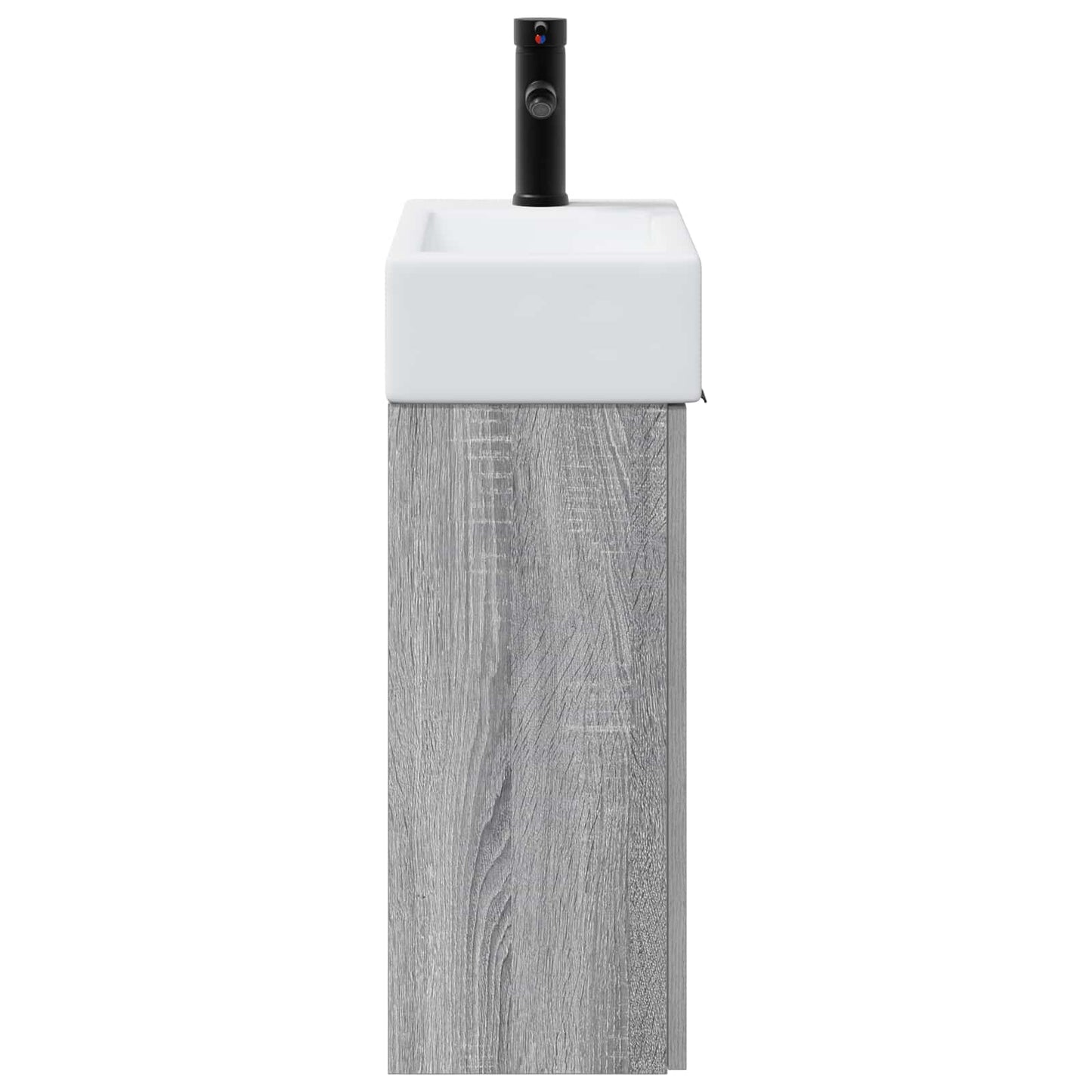 vidaXL Μονάδα μπάνιου με βρύση Γκρι Sonoma 45,5 x 22,5 x 84 εκ