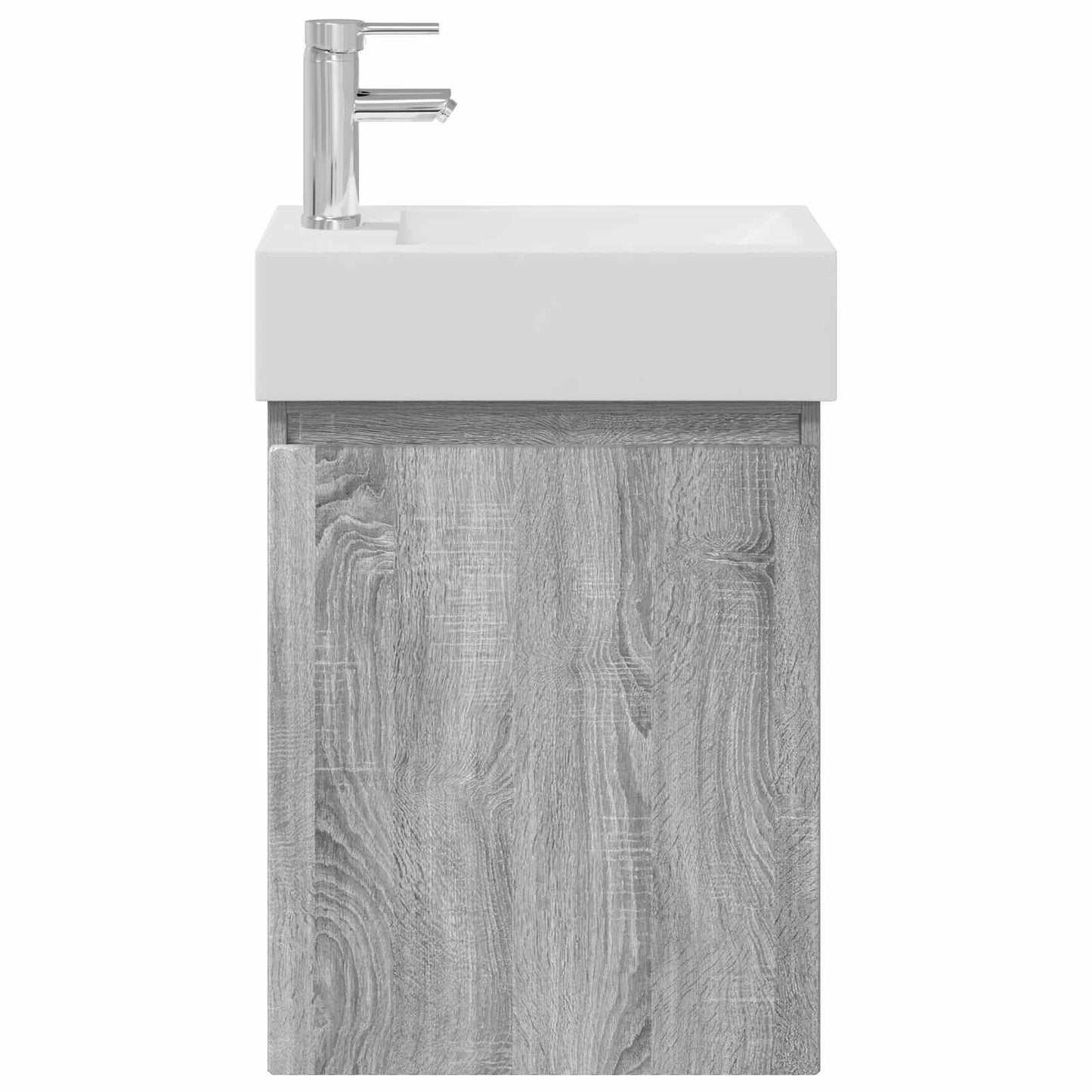 vidaXL Μονάδα μπάνιου με βρύση Γκρι Sonoma 45,5 x 22,5 x 84 εκ