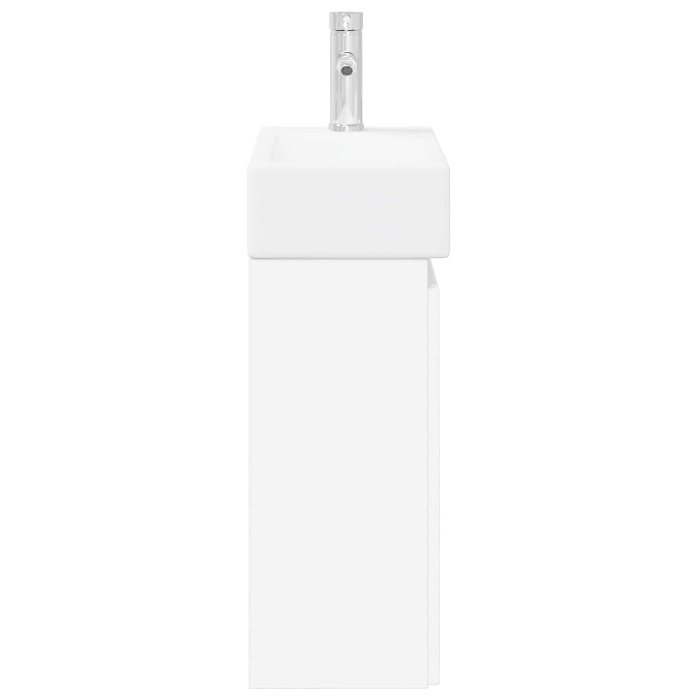 vidaXL Μονάδα μπάνιου με βρύση Λευκό 45,5 x 22,5 x 84 εκ