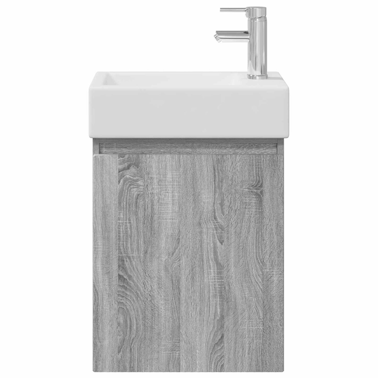 vidaXL Μονάδα μπάνιου με βρύση Γκρι Sonoma 45,5 x 22,5 x 84 εκ