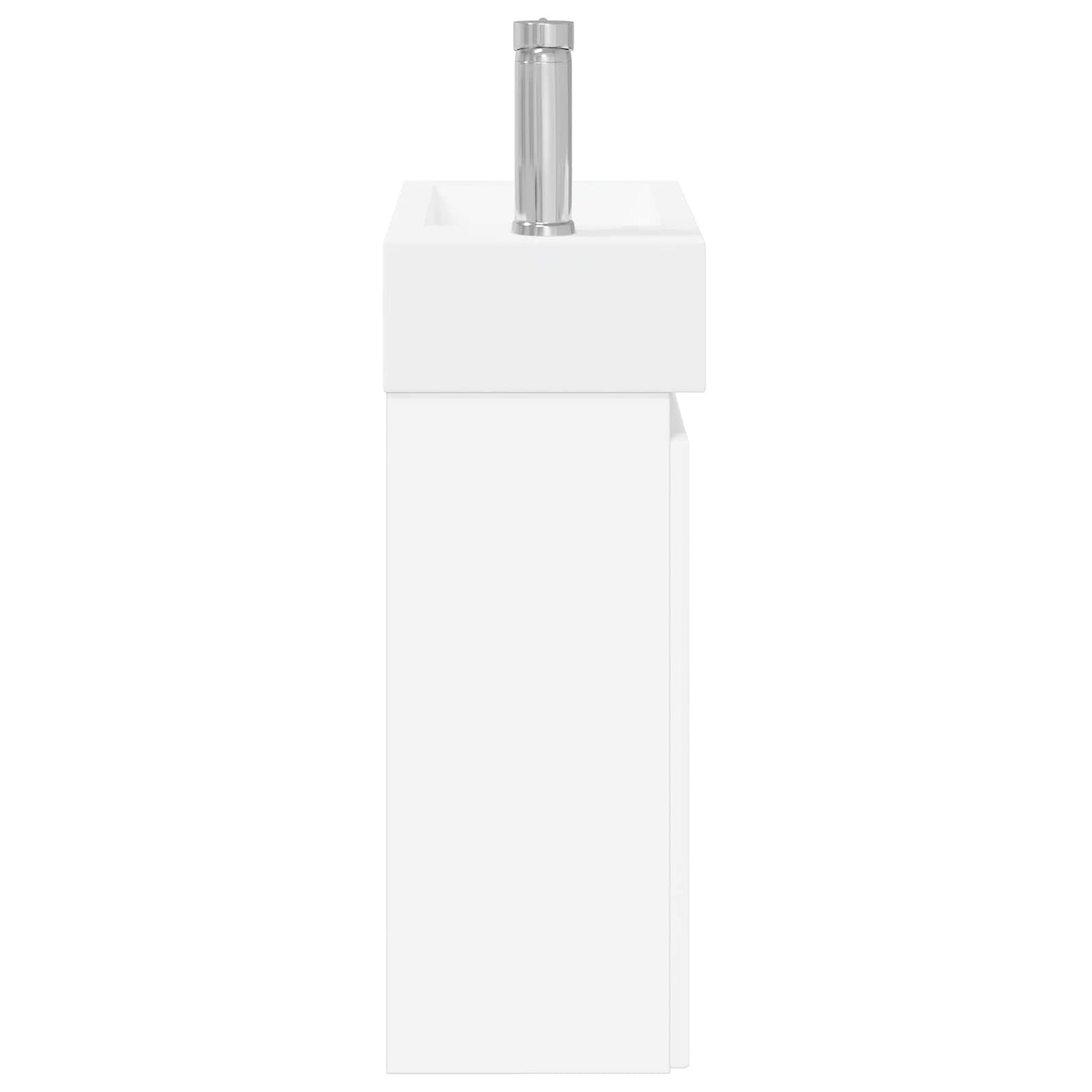 vidaXL Μονάδα μπάνιου με βρύση Λευκό 45,5 x 25,5 x 84 εκ