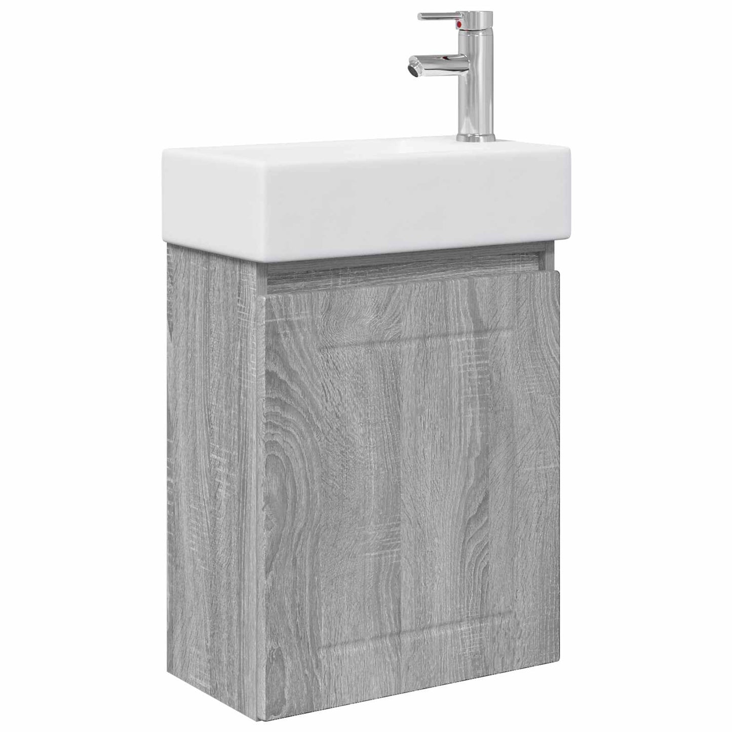 vidaXL Μονάδα μπάνιου με βρύση Γκρι Sonoma 45,5 x 25,5 x 84 εκ