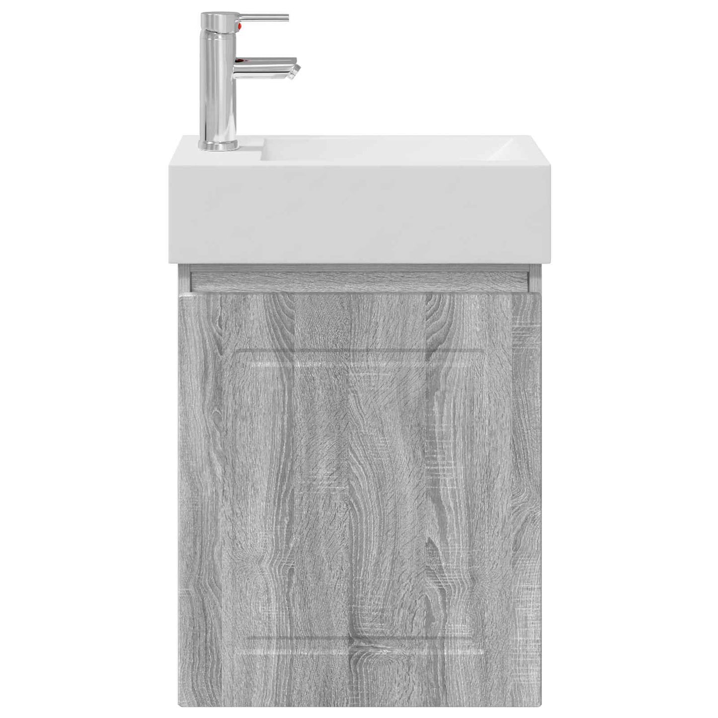 vidaXL Μονάδα μπάνιου με βρύση Γκρι Sonoma 45,5 x 22,5 x 84 εκ