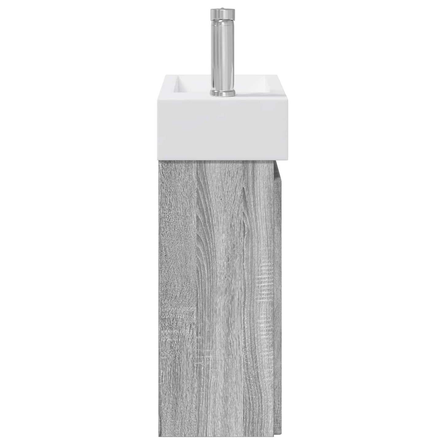 vidaXL Μονάδα μπάνιου με βρύση Γκρι Sonoma 45,5 x 22,5 x 84 εκ