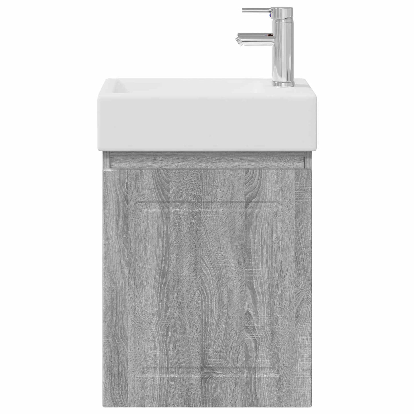 vidaXL Μονάδα μπάνιου με βρύση Γκρι Sonoma 45,5 x 22,5 x 84 εκ