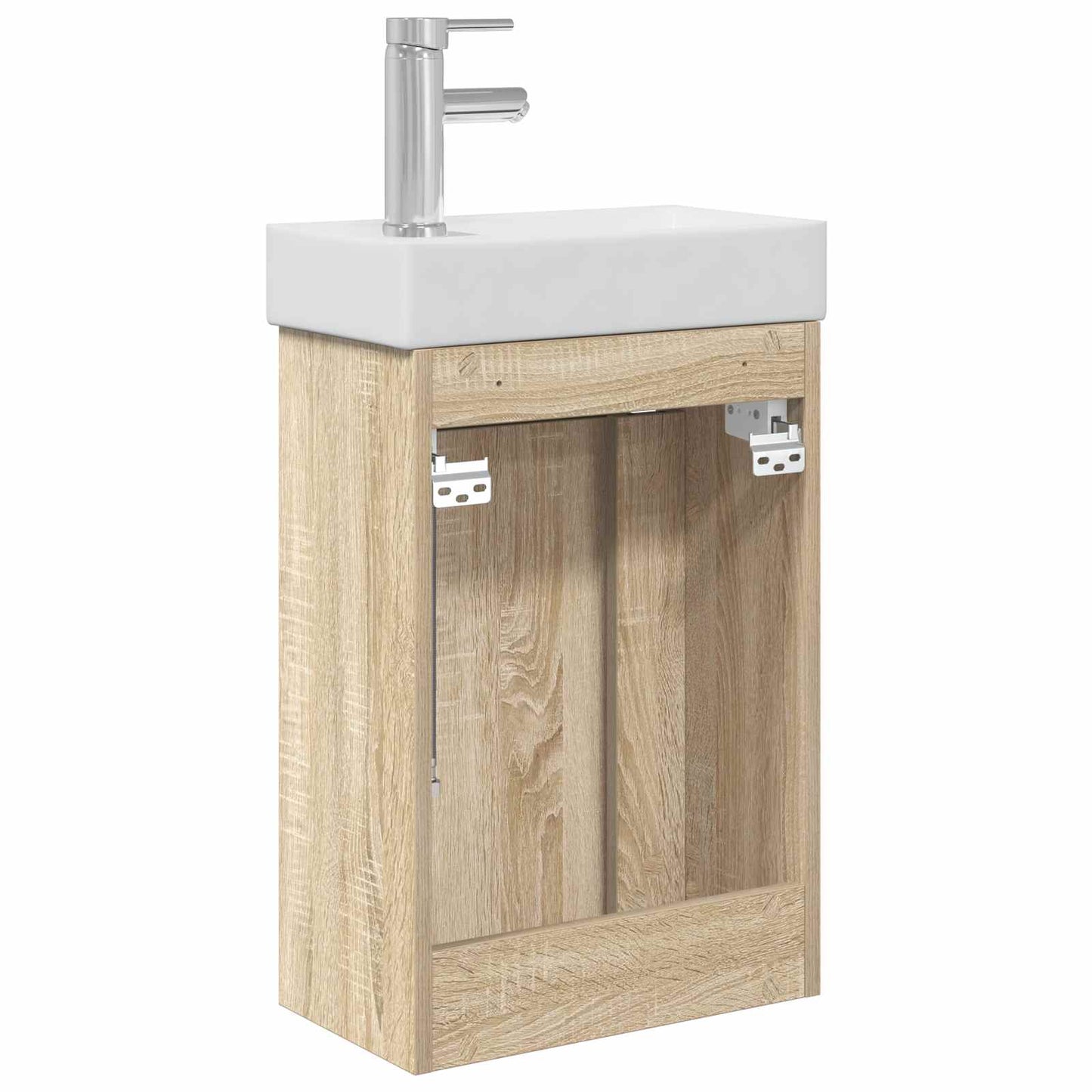 vidaXL Μονάδα μπάνιου με βρύση Sonoma Δρυς 40,5 x 22,5 x 62 εκ.