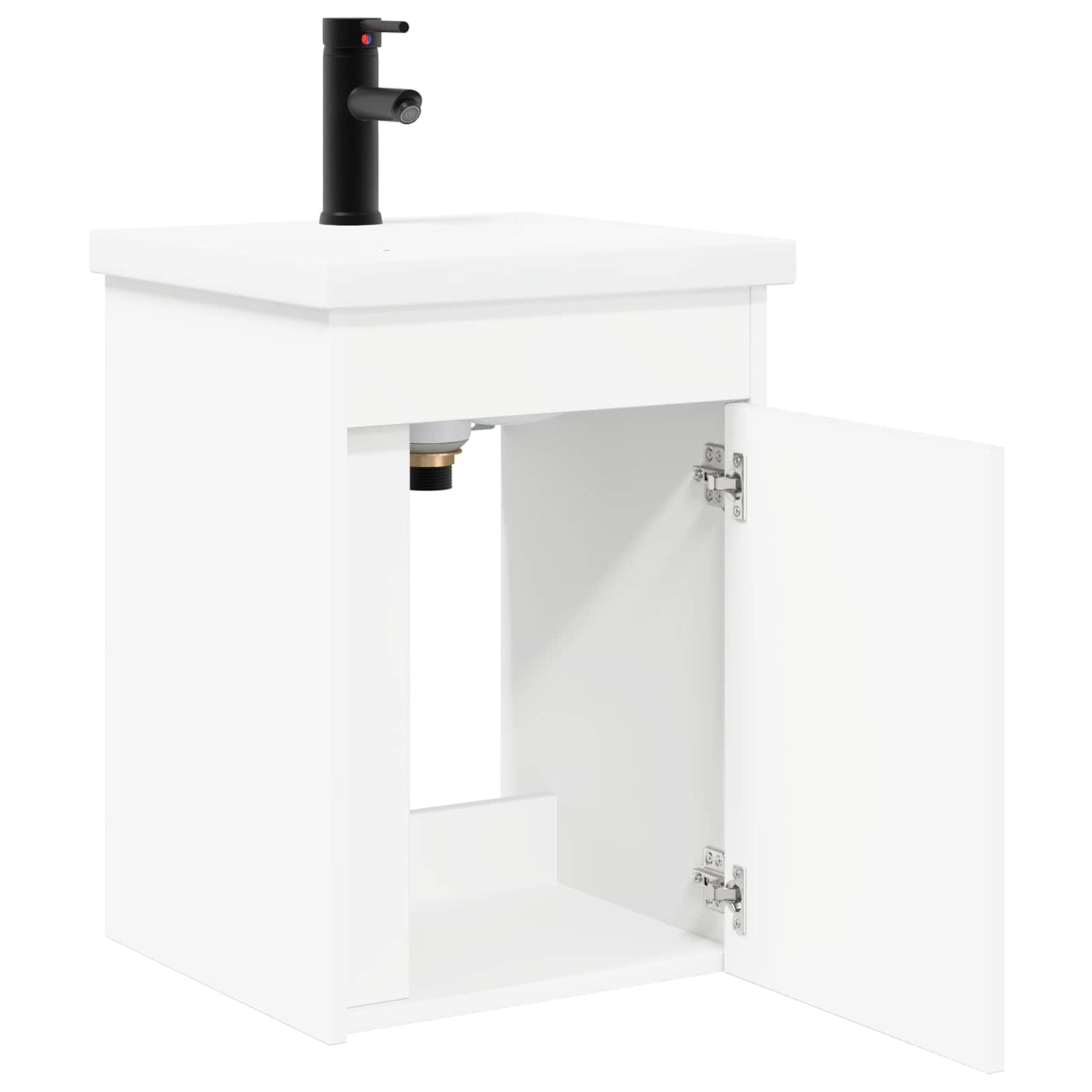 vidaXL Μονάδα μπάνιου με βρύση Λευκός 42 x 40 x 74,5 εκ