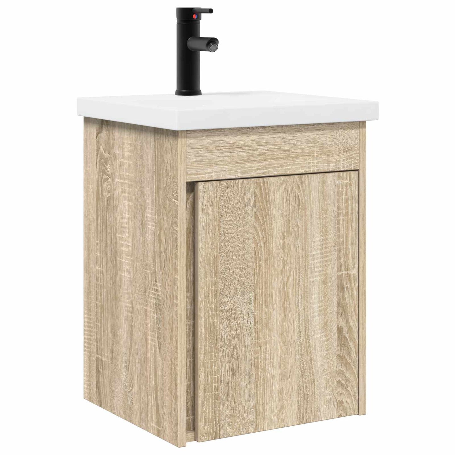 vidaXL Μονάδα μπάνιου με βρύση Sonoma Δρυς 42 x 40 x 74,5 εκ