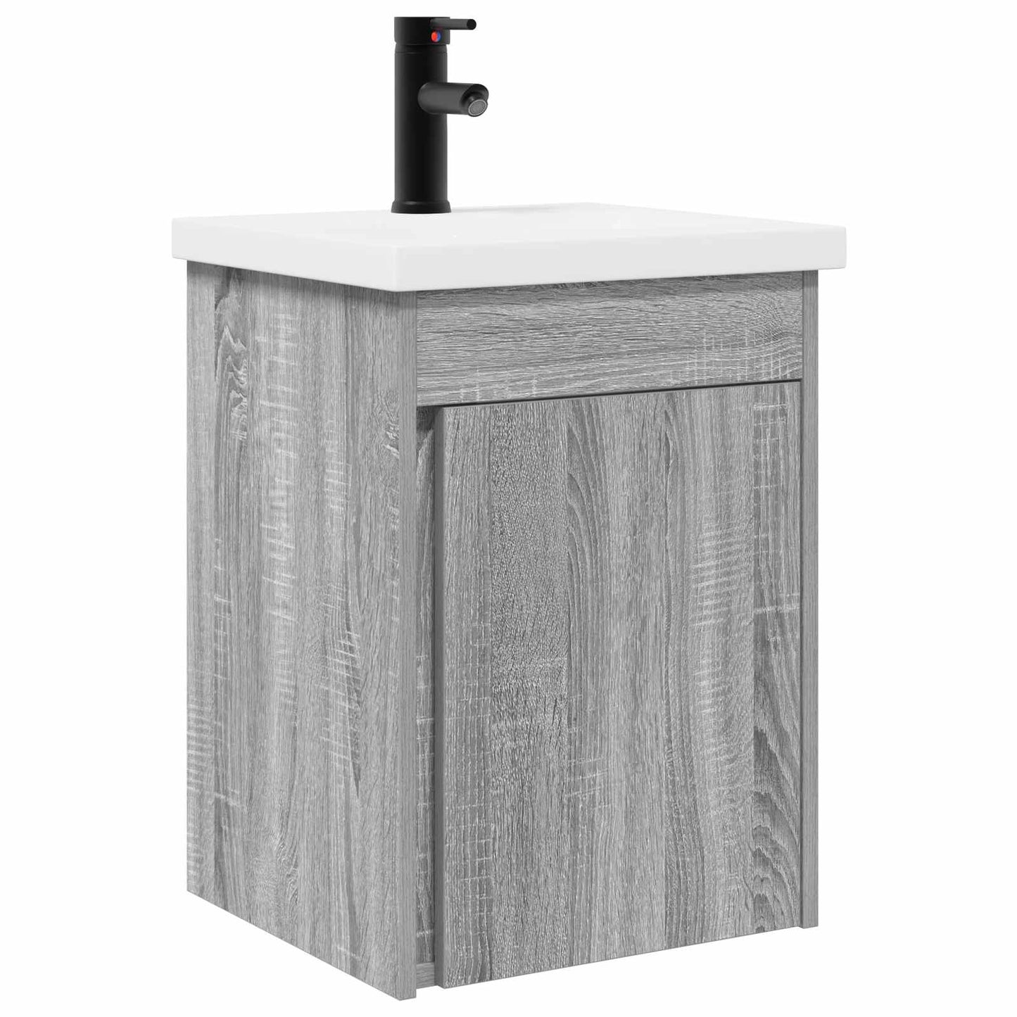 vidaXL Μονάδα μπάνιου με βρύση Γκρι Sonoma 42 x 40 x 74,5 εκ