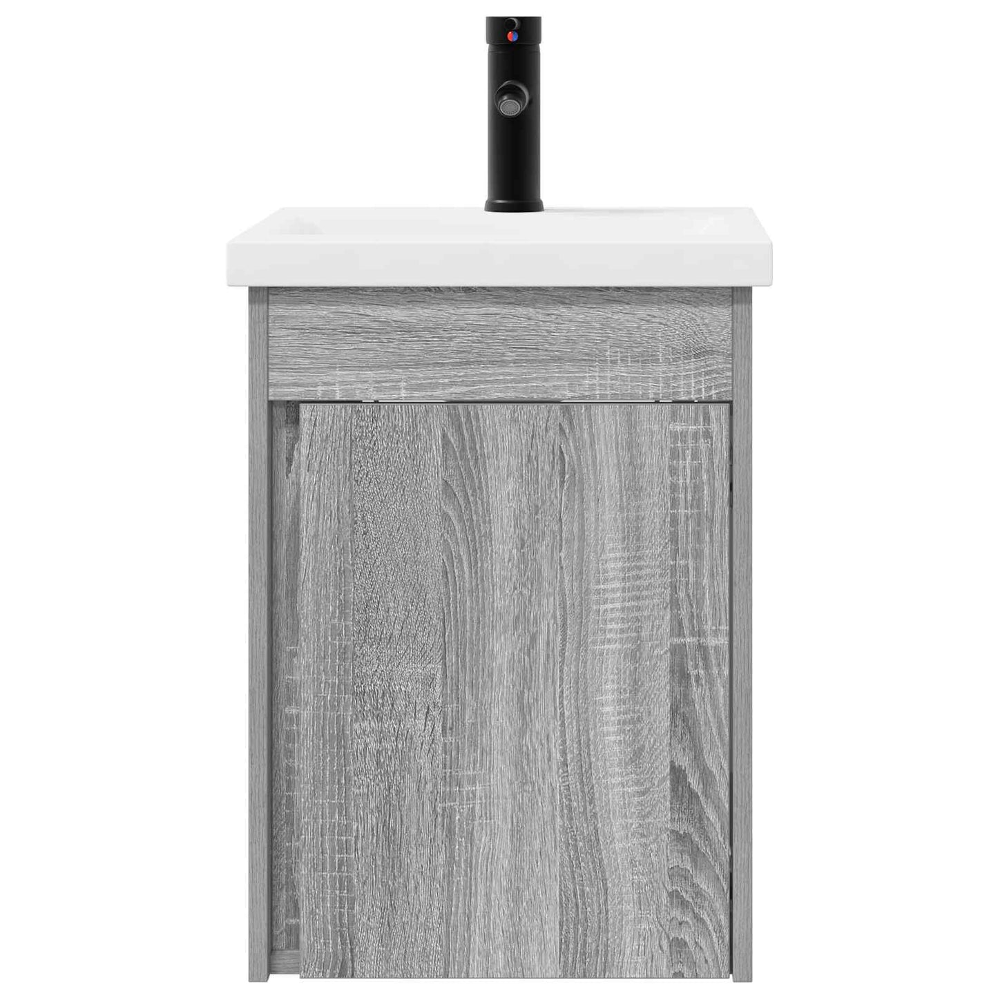 vidaXL Μονάδα μπάνιου με βρύση Γκρι Sonoma 42 x 40 x 74,5 εκ