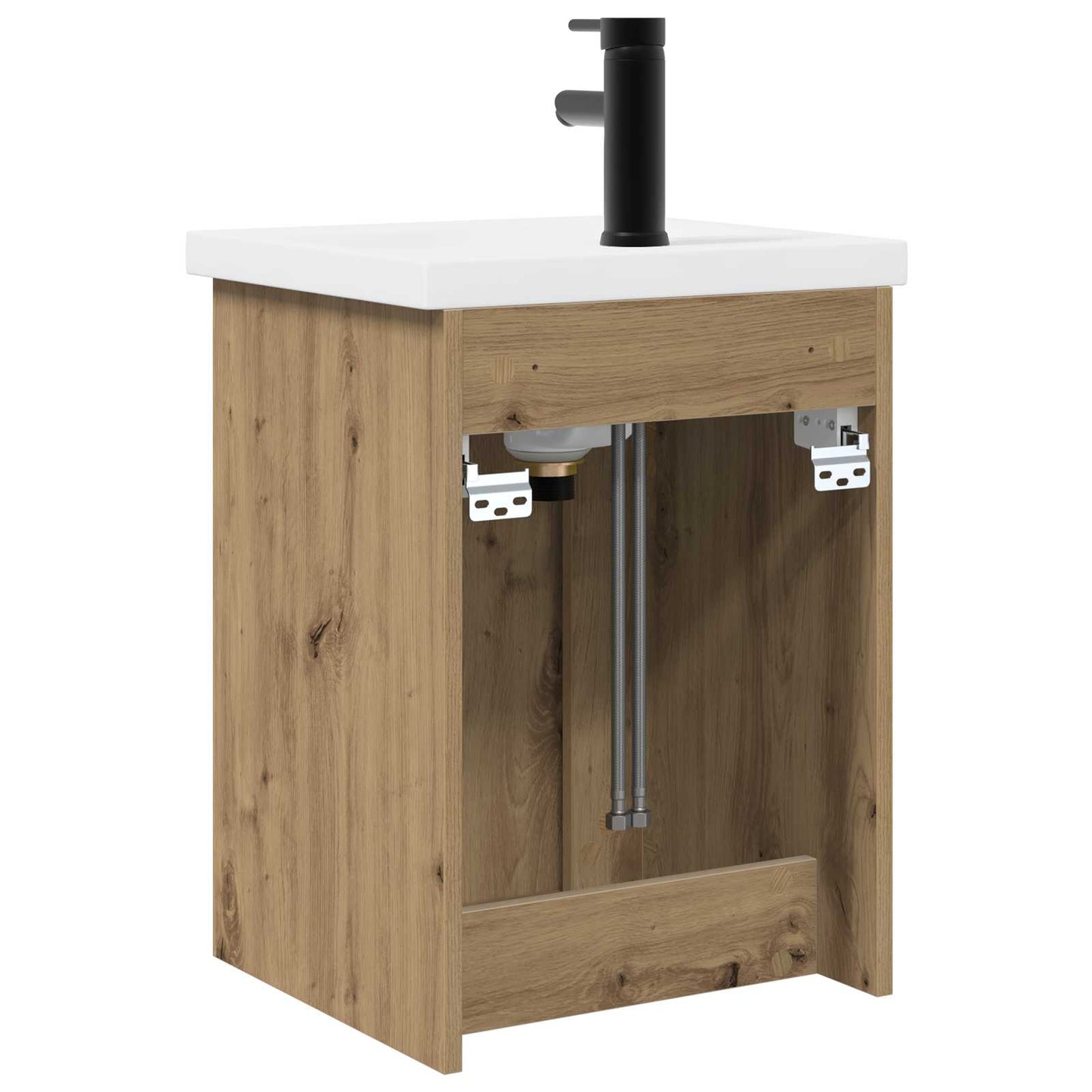 vidaXL Μονάδα μπάνιου με βρύση Artisan Δρυς 42 x 40 x 74,5 εκ