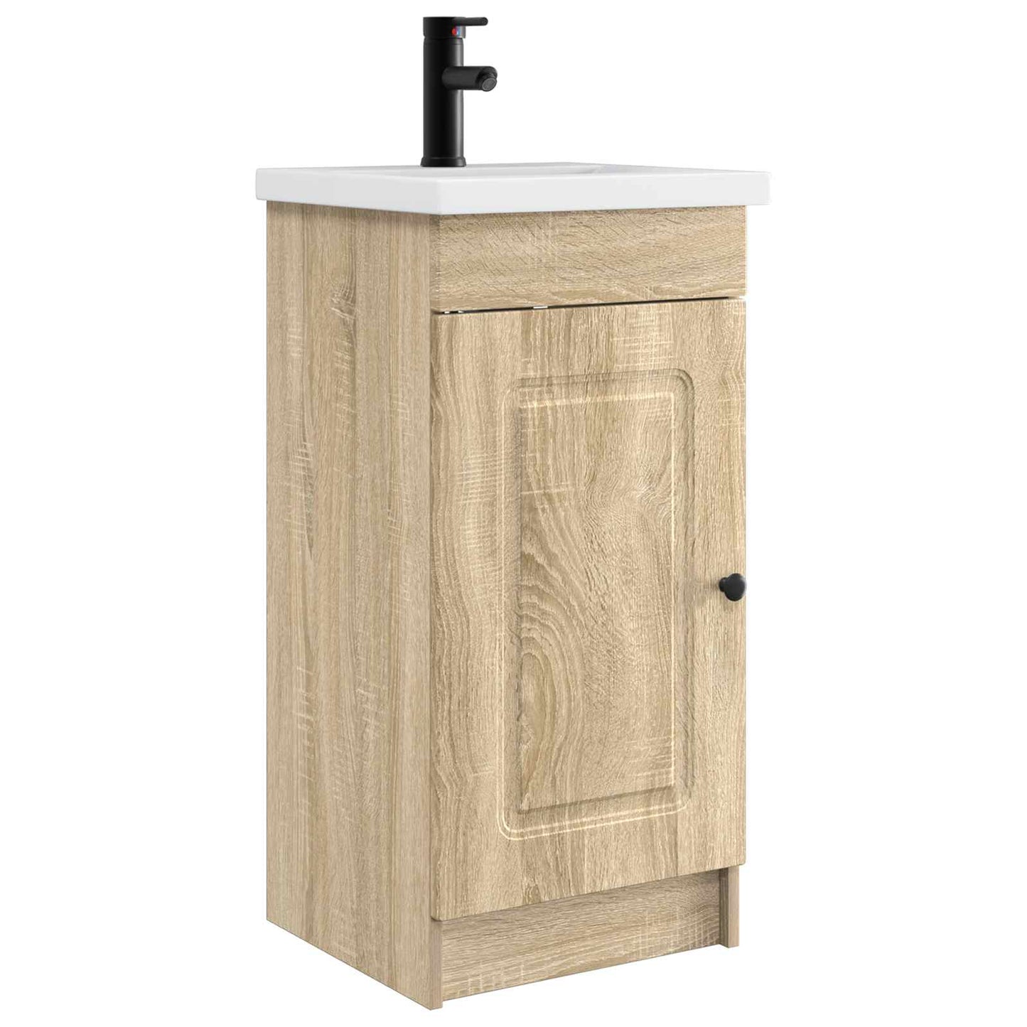 vidaXL Καθρέφτης μπάνιου με νιπτήρα Sonoma Δρυς 42 x 40 x 84,5 εκ