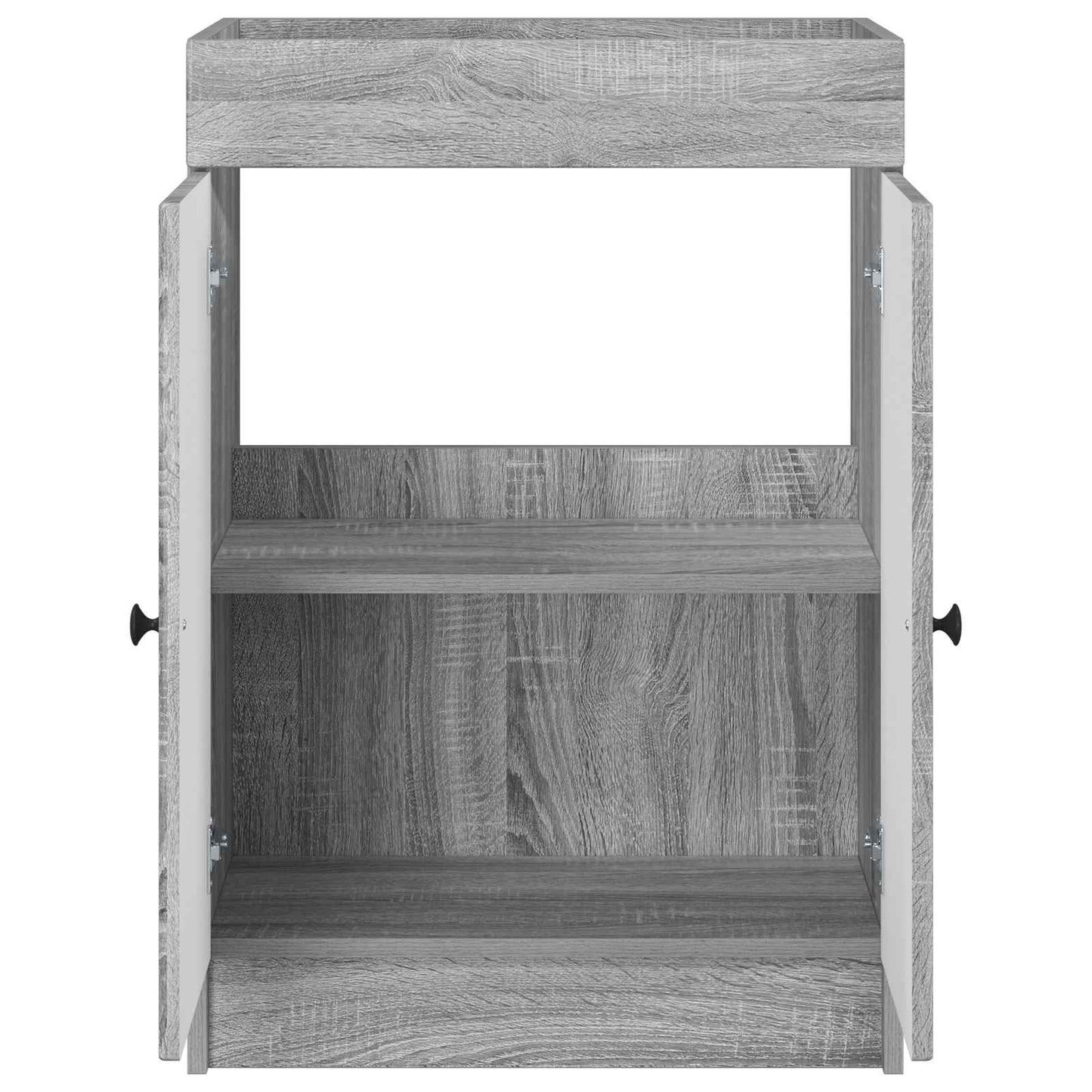 vidaXL Ντουλάπι κάτω από τον νιπτήρα Γκρι Sonoma 56 x 37,5 x 81 εκ
