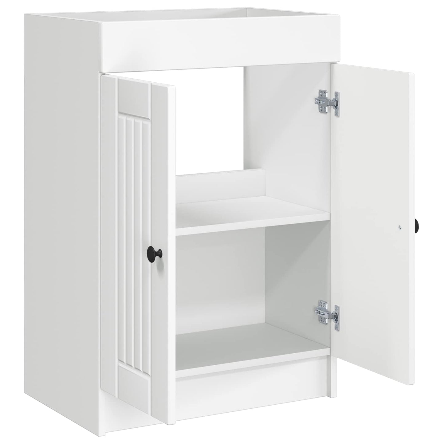 vidaXL Ντουλάπι κάτω από τον νιπτήρα Λευκό 56 x 37,5 x 81 εκ