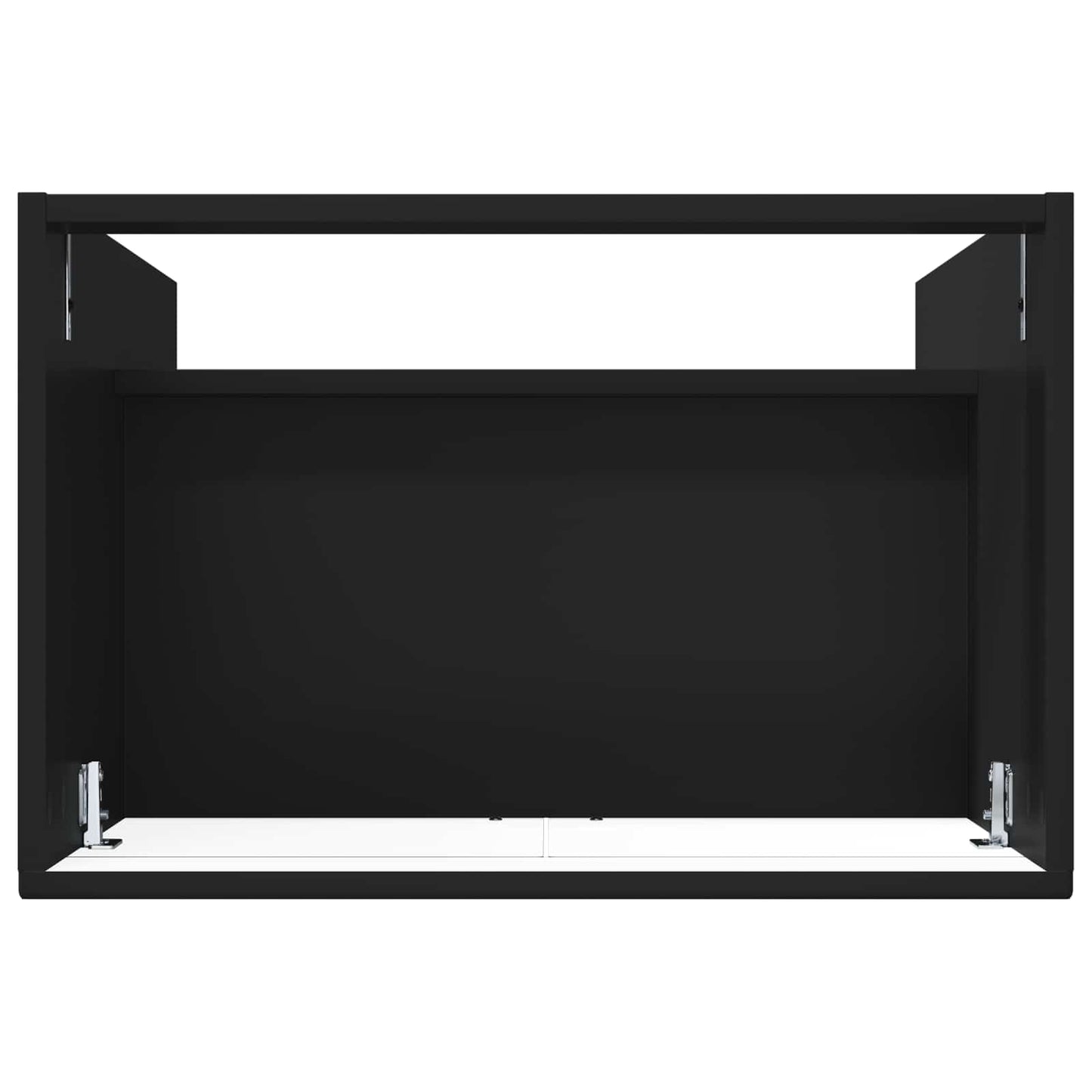vidaXL Ντουλάπι κάτω από τον νιπτήρα Μαύρο 56 x 37,5 x 81 εκ