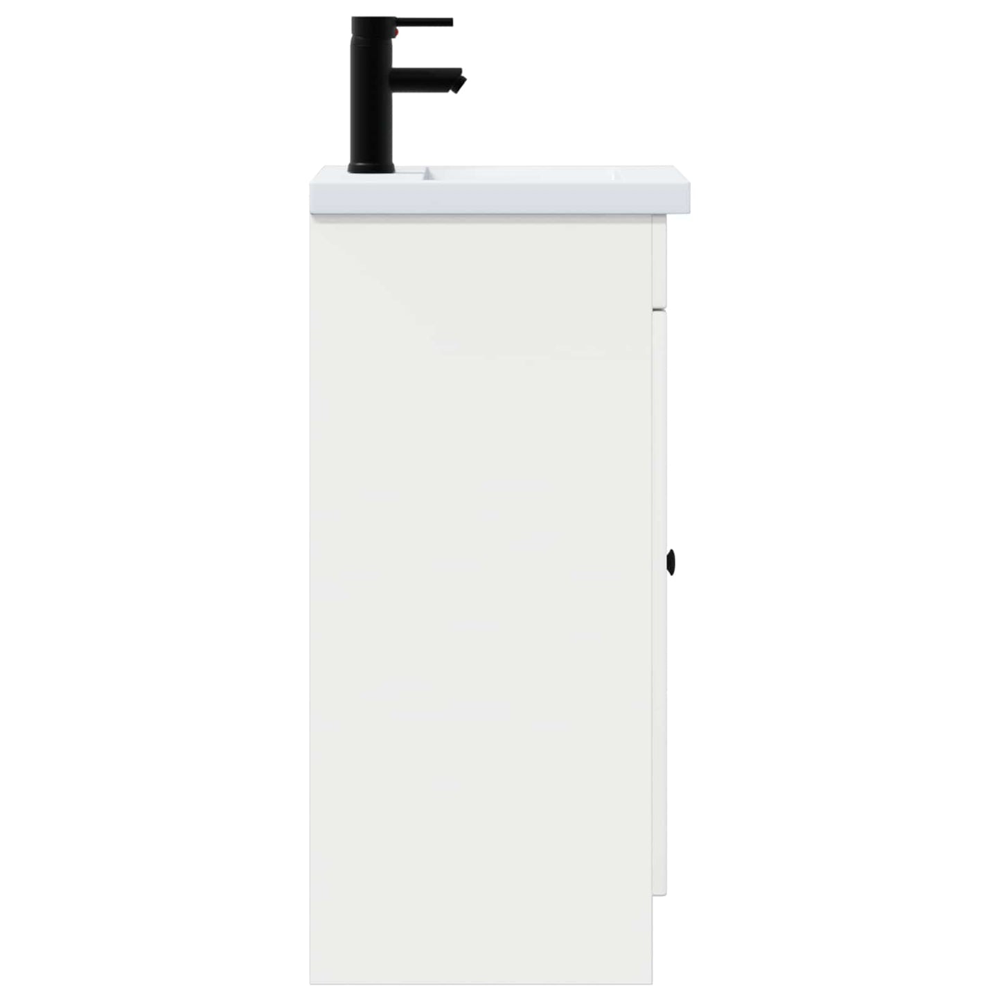 vidaXL Καθρέφτης μπάνιου με νιπτήρα Λευκό 42 x 40 x 84,5 εκ