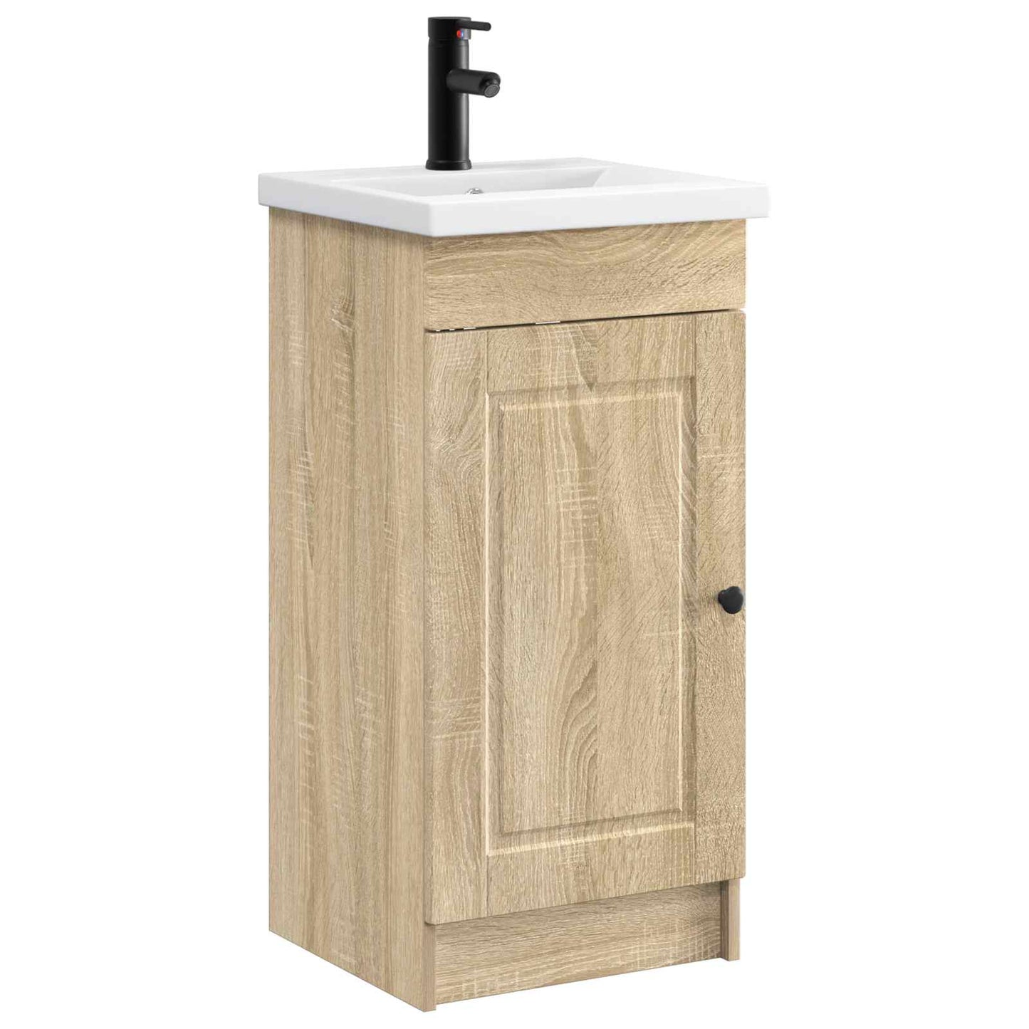 vidaXL Καθρέφτης μπάνιου με νιπτήρα Sonoma Δρυς 42 x 40 x 84,5 εκ
