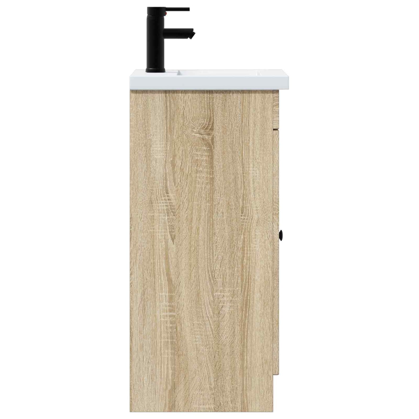 vidaXL Καθρέφτης μπάνιου με νιπτήρα Sonoma Δρυς 42 x 40 x 84,5 εκ