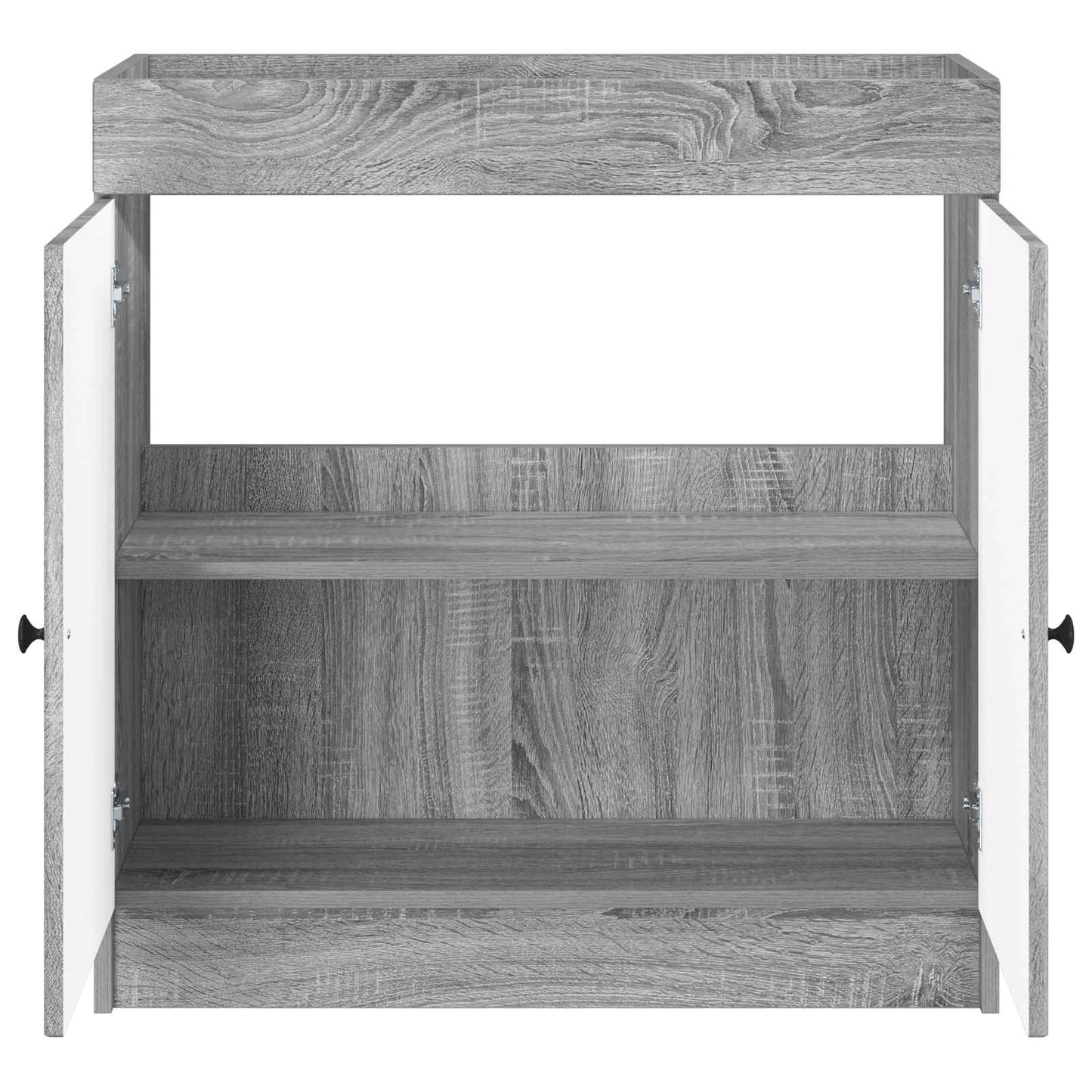vidaXL Ντουλάπι κάτω από τον νιπτήρα Γκρι Sonoma 56 x 37,5 x 81 εκ