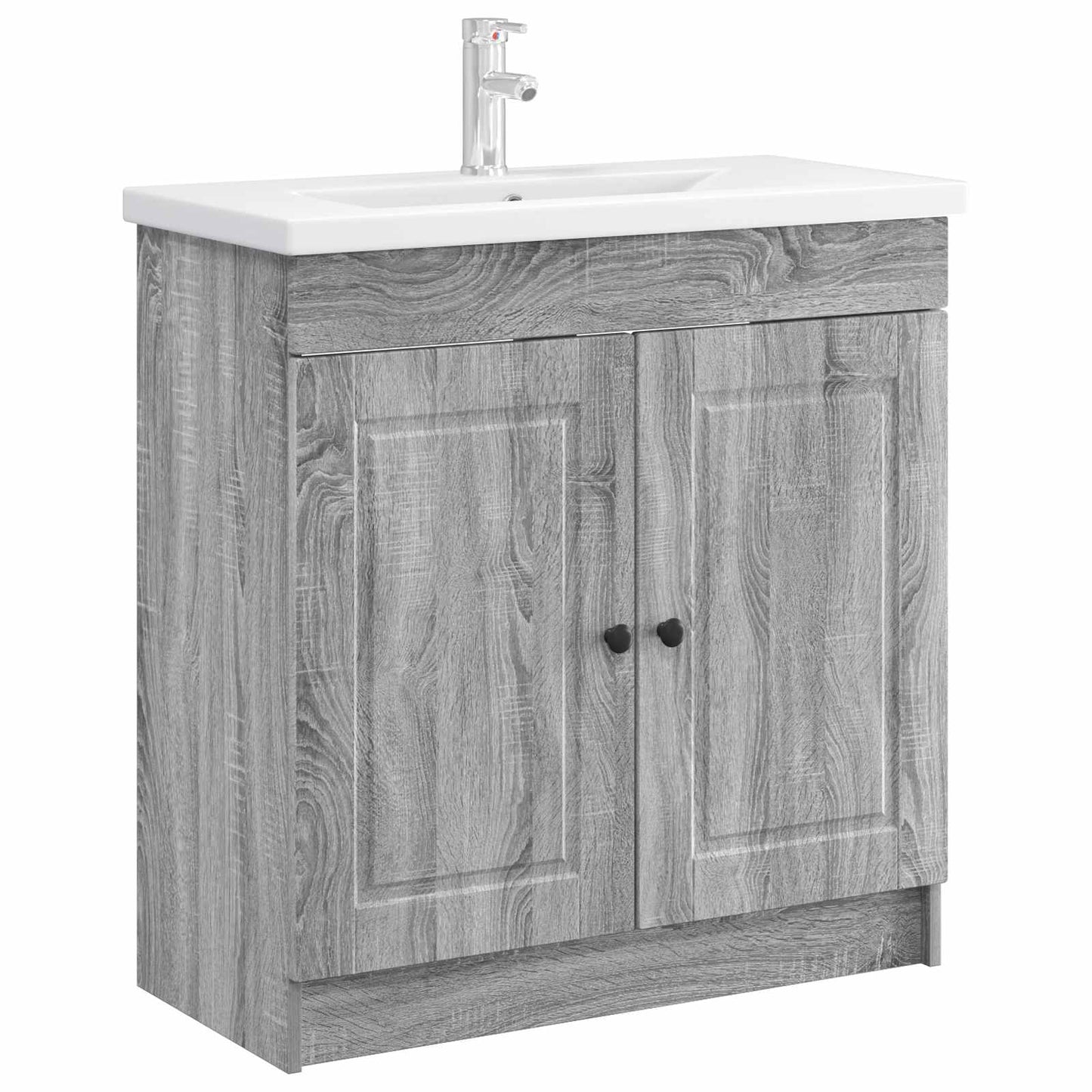 vidaXL Ντουλάπι κάτω από τον νιπτήρα Γκρι Sonoma 78,5 x 37,5 x 81 εκ