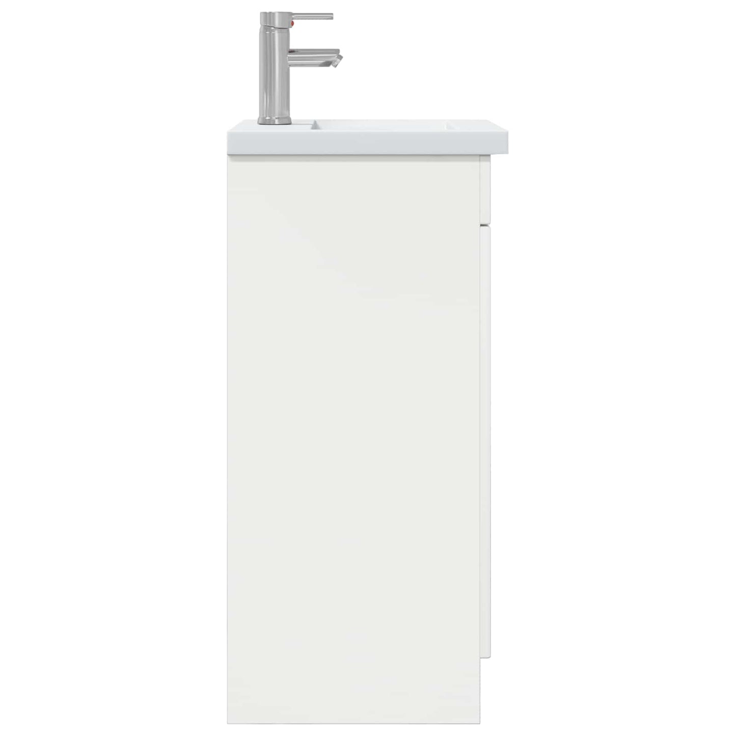 vidaXL Καθρέφτης μπάνιου με νιπτήρα Λευκό 42 x 40 x 84,5 εκ