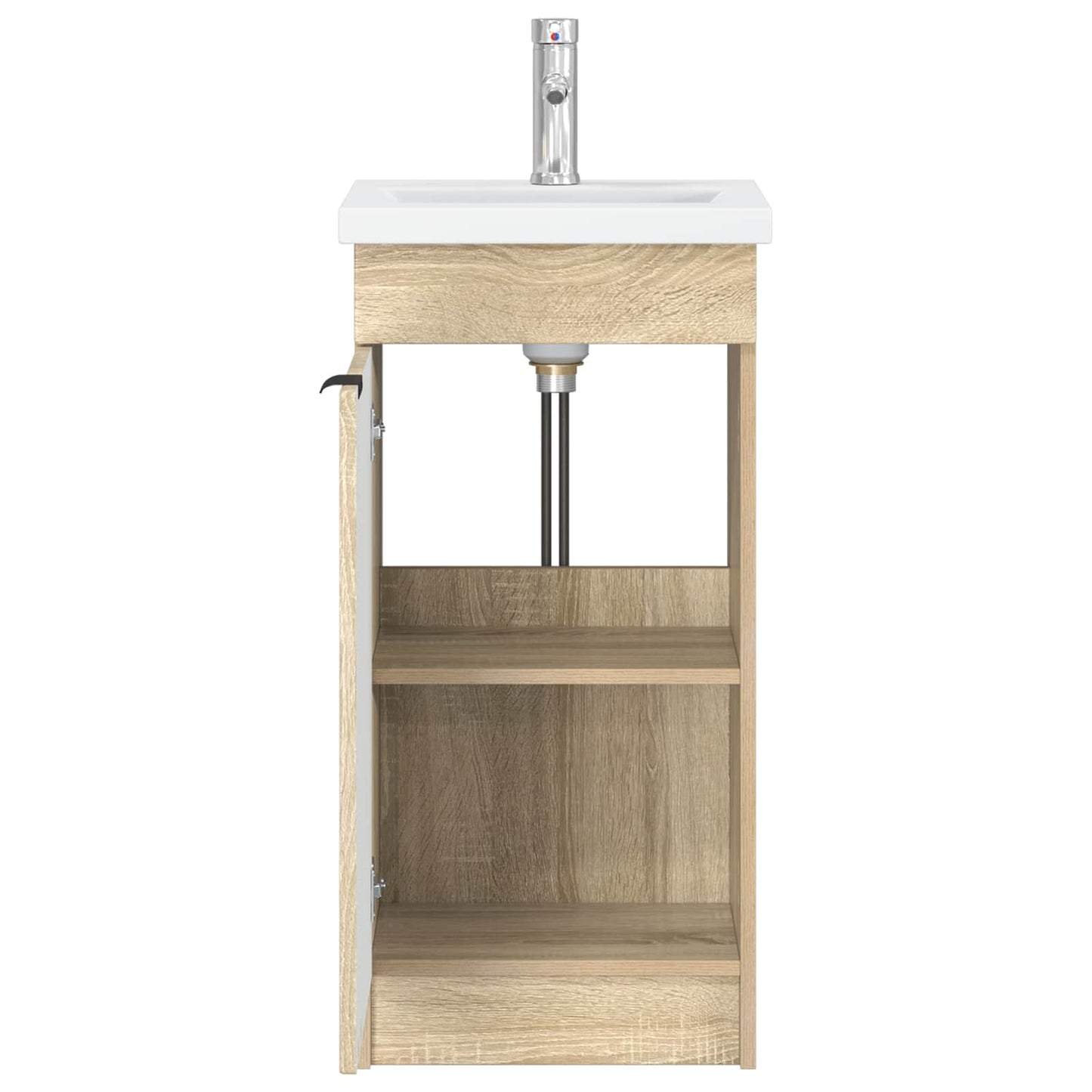 vidaXL Καθρέφτης μπάνιου με νιπτήρα Sonoma Δρυς 42 x 40 x 84,5 εκ