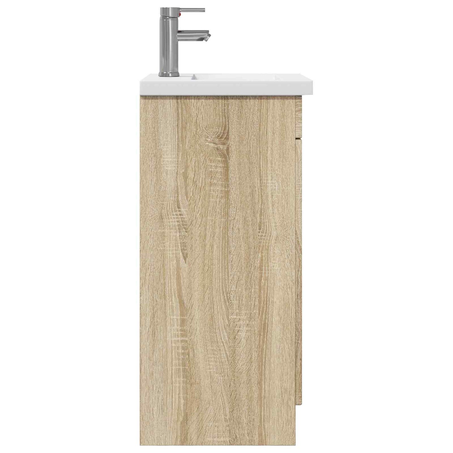 vidaXL Καθρέφτης μπάνιου με νιπτήρα Sonoma Δρυς 42 x 40 x 84,5 εκ