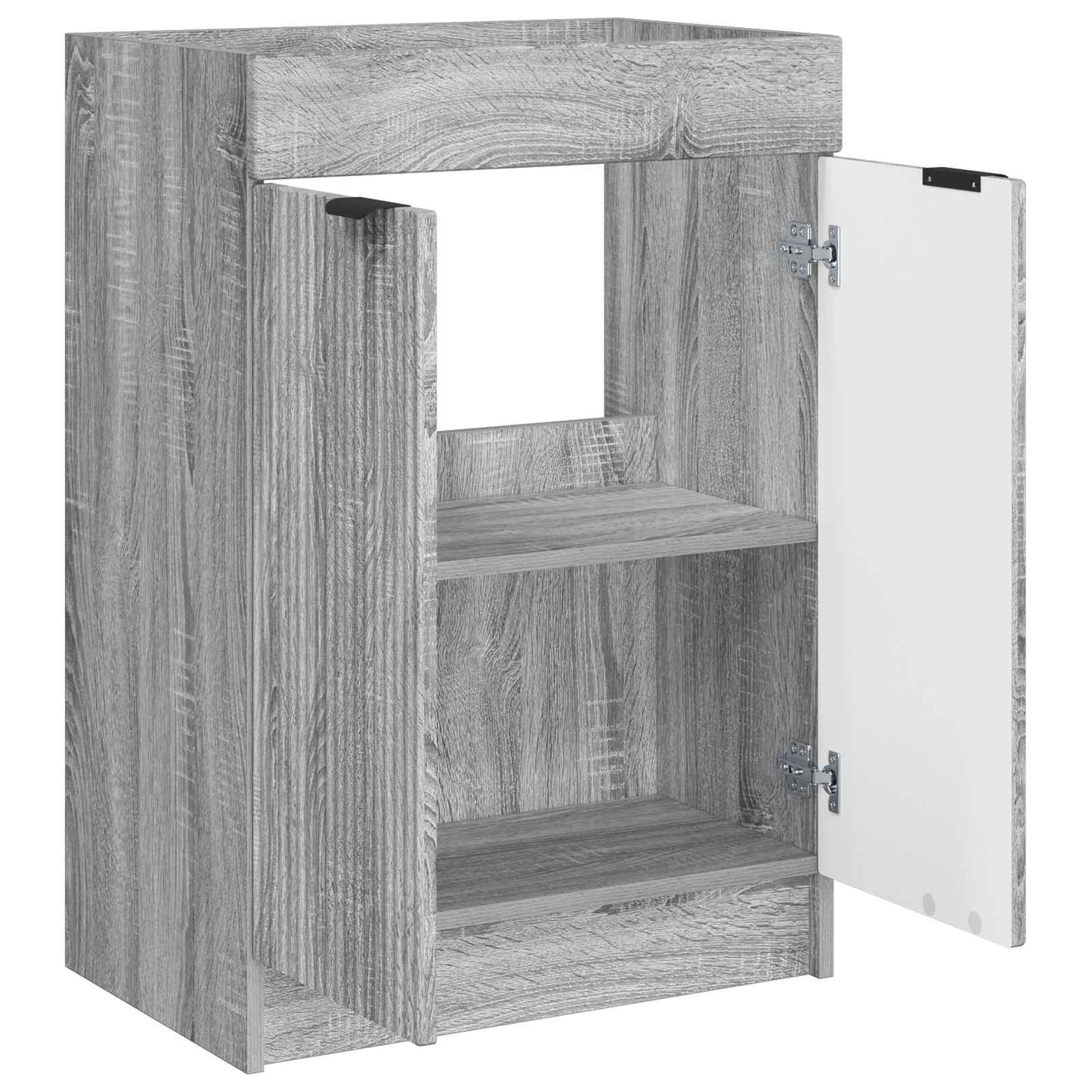 vidaXL Ντουλάπι κάτω από τον νιπτήρα Γκρι Sonoma 56 x 37,5 x 81 εκ