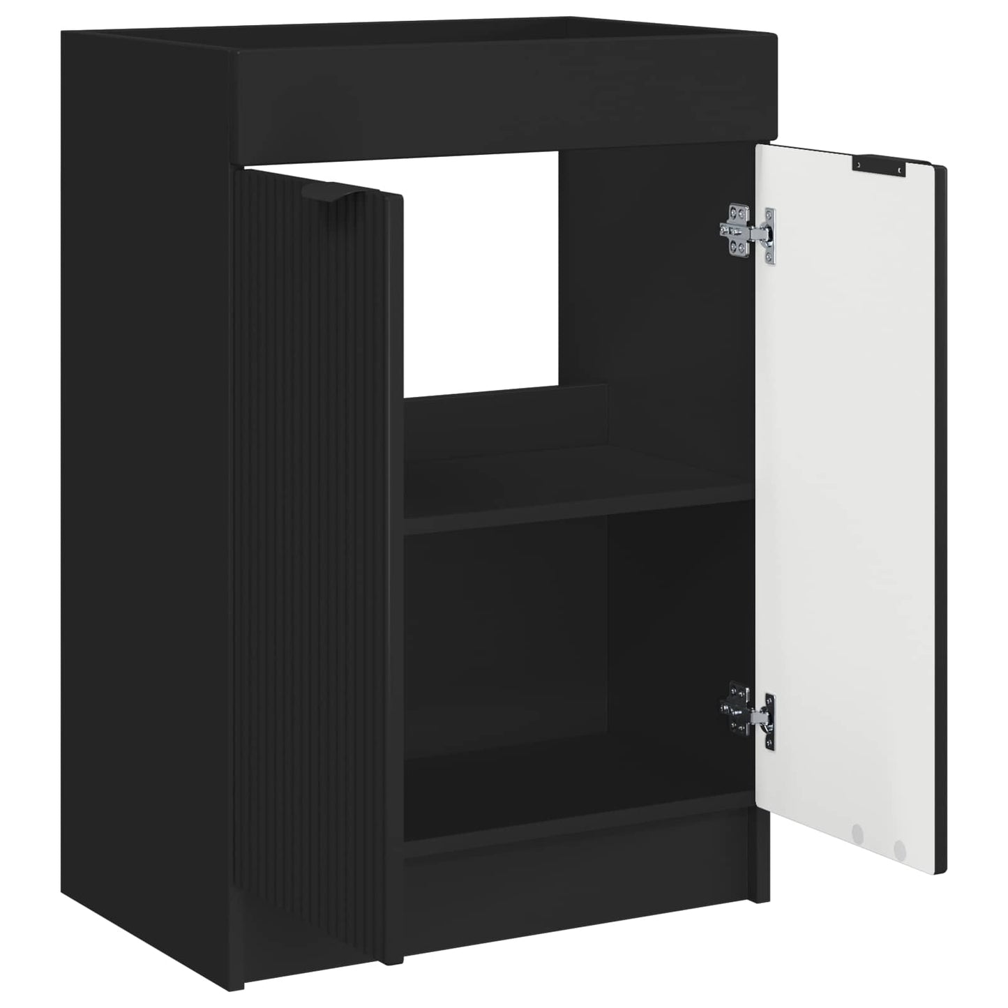 vidaXL Ντουλάπι κάτω από τον νιπτήρα Μαύρο 78,5 x 37,5 x 81 εκ