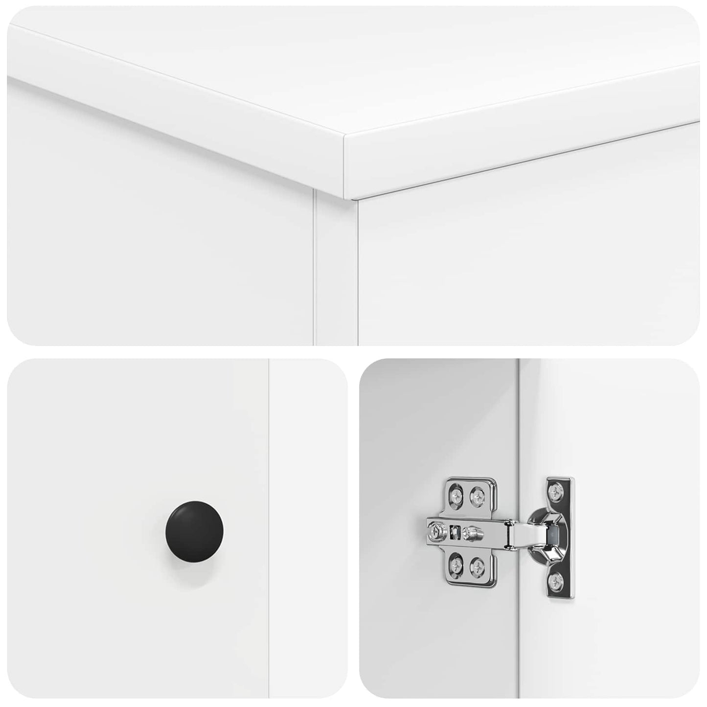 vidaXL Καθρέφτης μπάνιου με νιπτήρα Λευκό 54 x 35 x 83 εκ