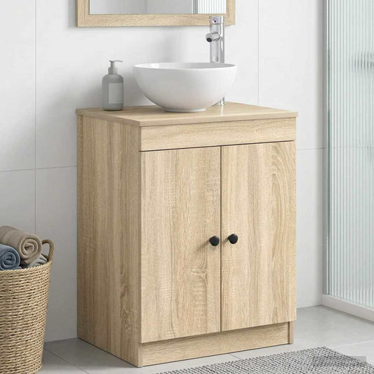 vidaXL Ντουλάπι Μπάνιου Sonoma Δρυς 54 x 41 x 70 εκ Επεξεργασμένο Ξύλο