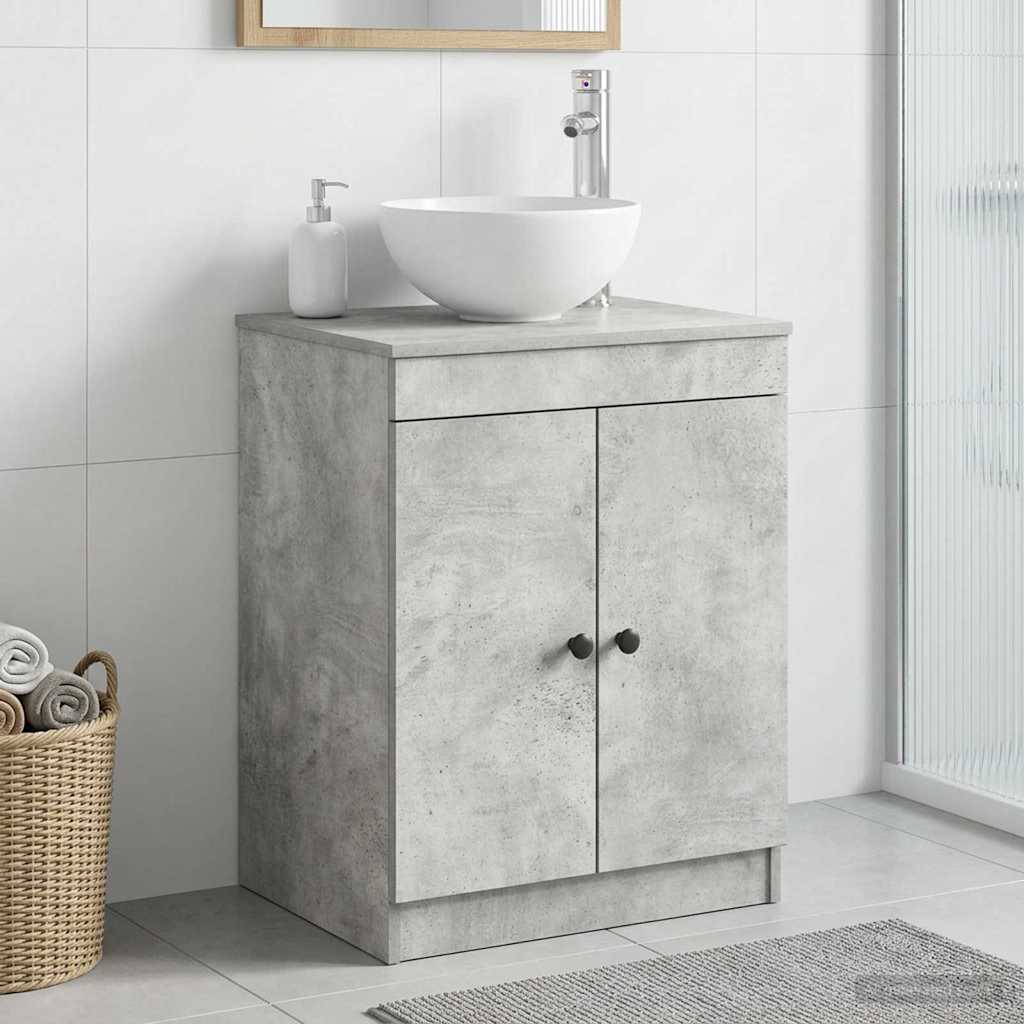 vidaXL Ντουλάπι Μπάνιου Γκρι Σκυροδέματος 54 x 41 x 70 εκ