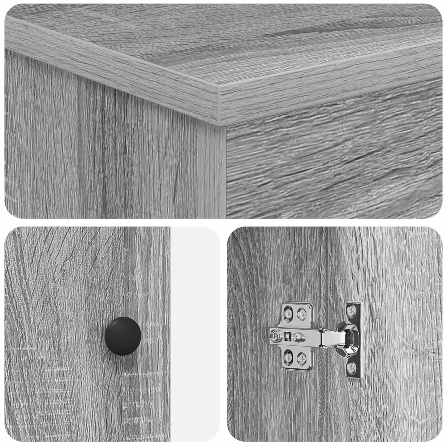 vidaXL Ντουλάπι Μπάνιου Γκρι Sonoma 54 x 41 x 70 εκ Επεξεργασμένο Ξύλο
