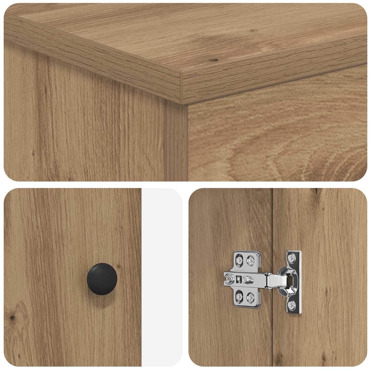 vidaXL Ντουλάπι Μπάνιου Artisan Δρυς 54 x 41 x 70 εκ