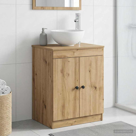 vidaXL Ντουλάπι Μπάνιου Artisan Δρυς 54 x 41 x 70 εκ