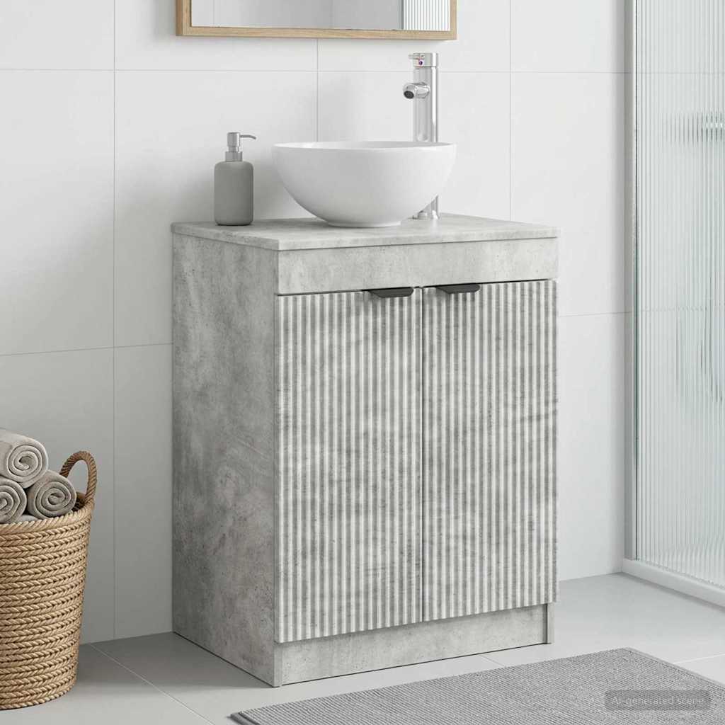 vidaXL Ντουλάπι Μπάνιου Γκρι Σκυροδέματος 54 x 41 x 70 εκ