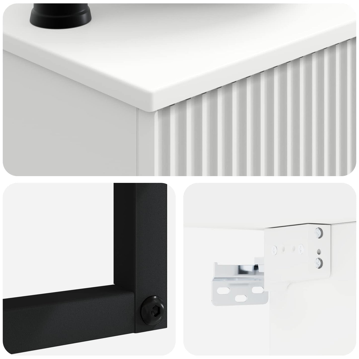 vidaXL Νιπτήρας Τοίχου Γυαλιστερό Λευκό 50 x 41 x 39 εκ.