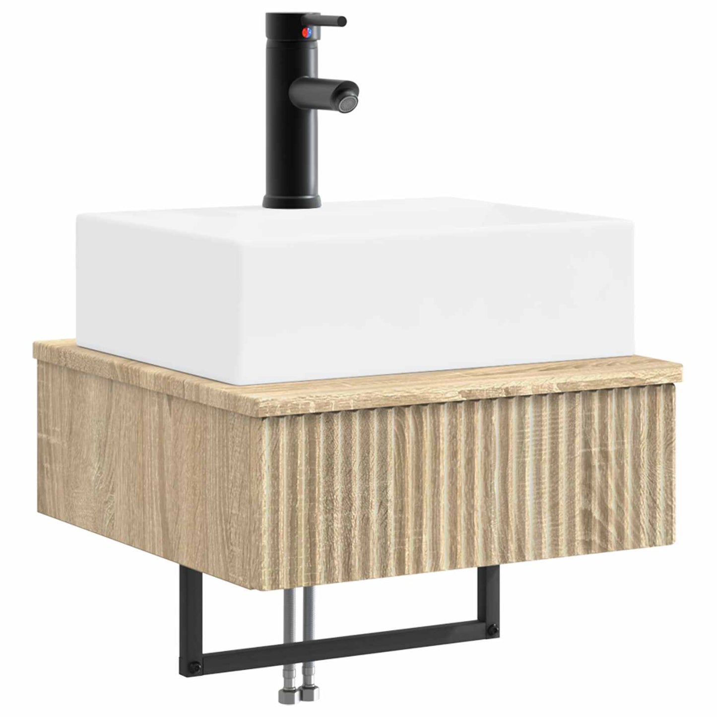 vidaXL Νιπτήρας Τοίχου Sonoma Δρυς 40 x 41 x 39 εκ. Επεξεργασμένο Ξύλο
