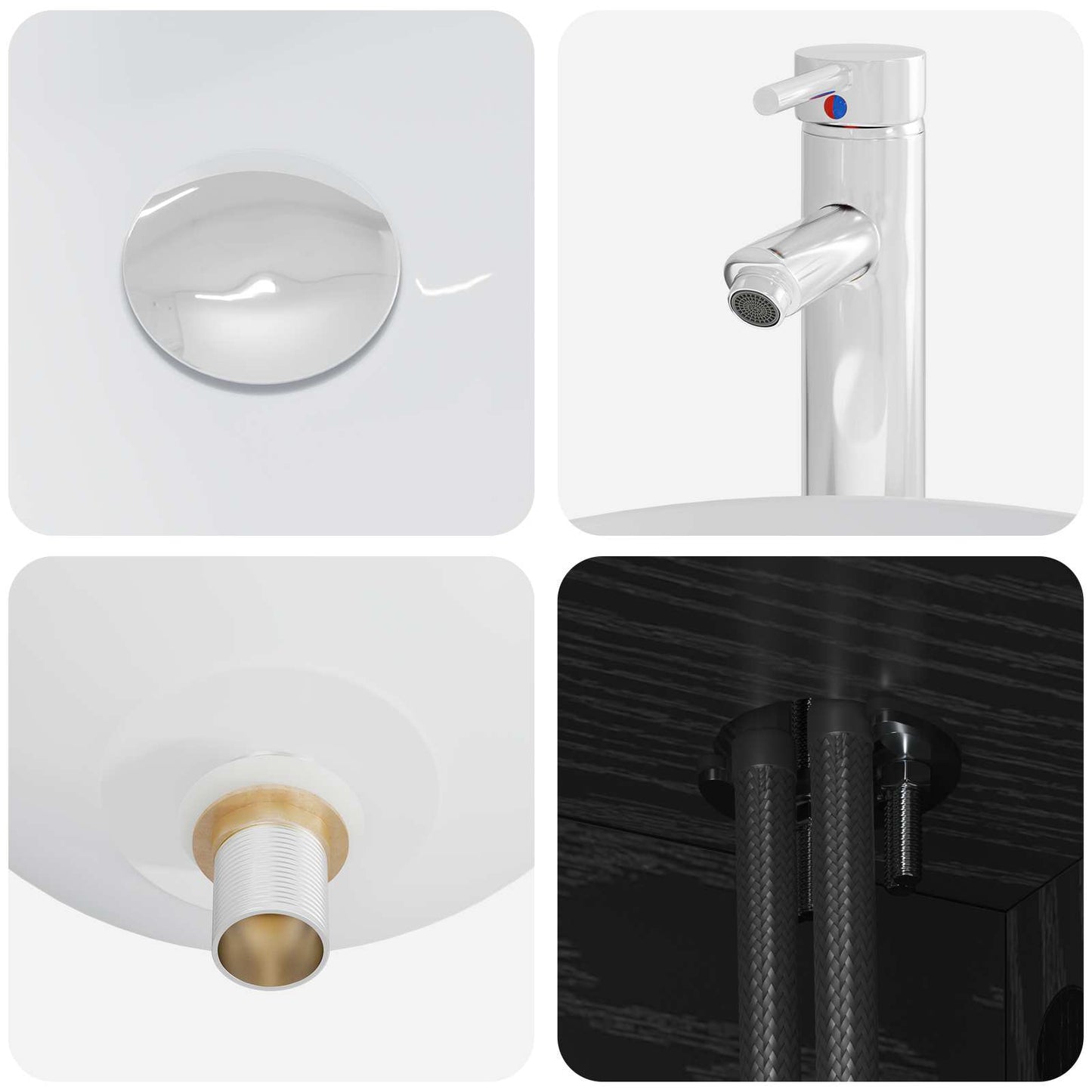 vidaXL Τοίχου Νιπτήρας Βανίτα Μαύρη Δρυς 49,5 x 35 x 63 εκ