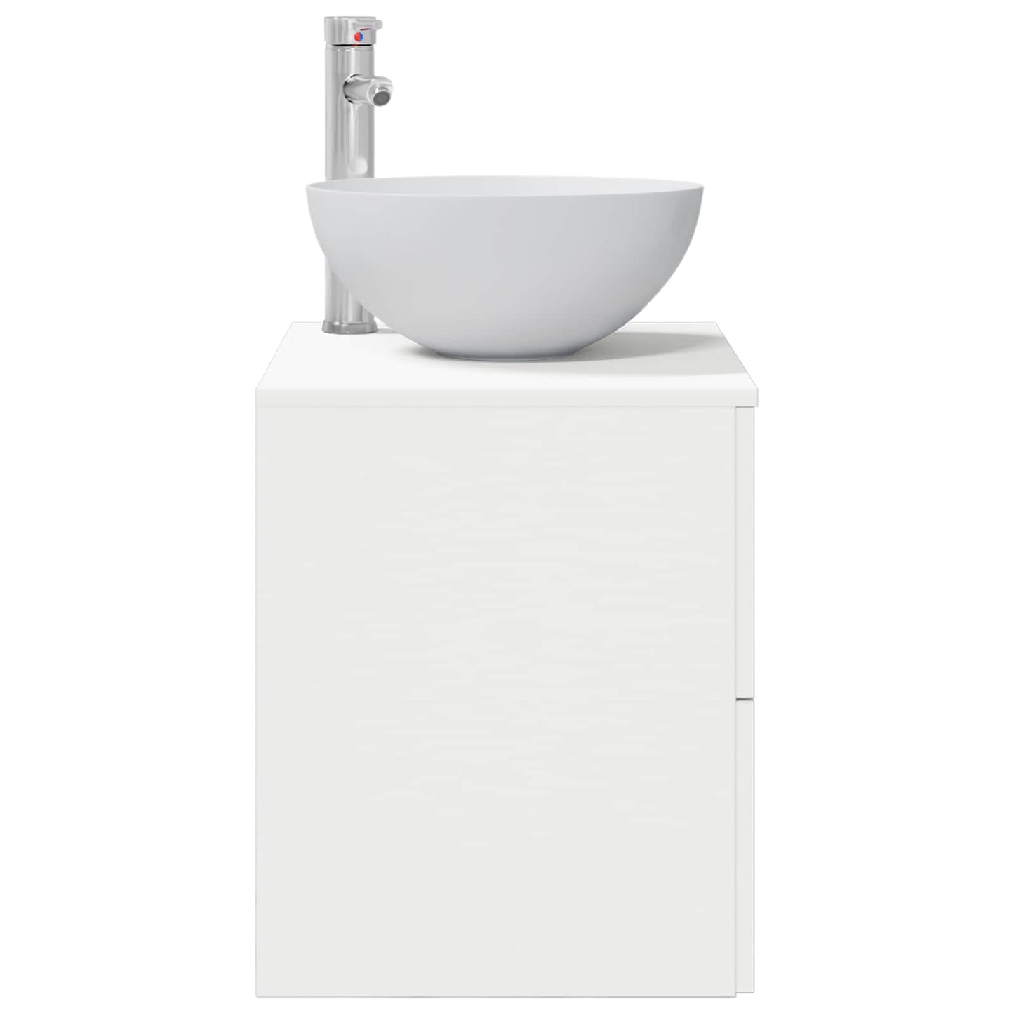 vidaXL Επιτοίχια Λεκάνη Έπιπλο Λευκό 49,5 x 41 x 64,5 εκ