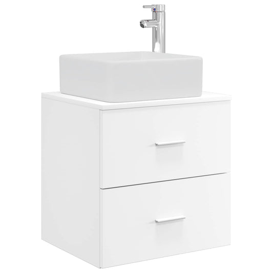 vidaXL Επιτοίχια Λεκάνη Έπιπλο Λευκό 49,5 x 41 x 63 εκ