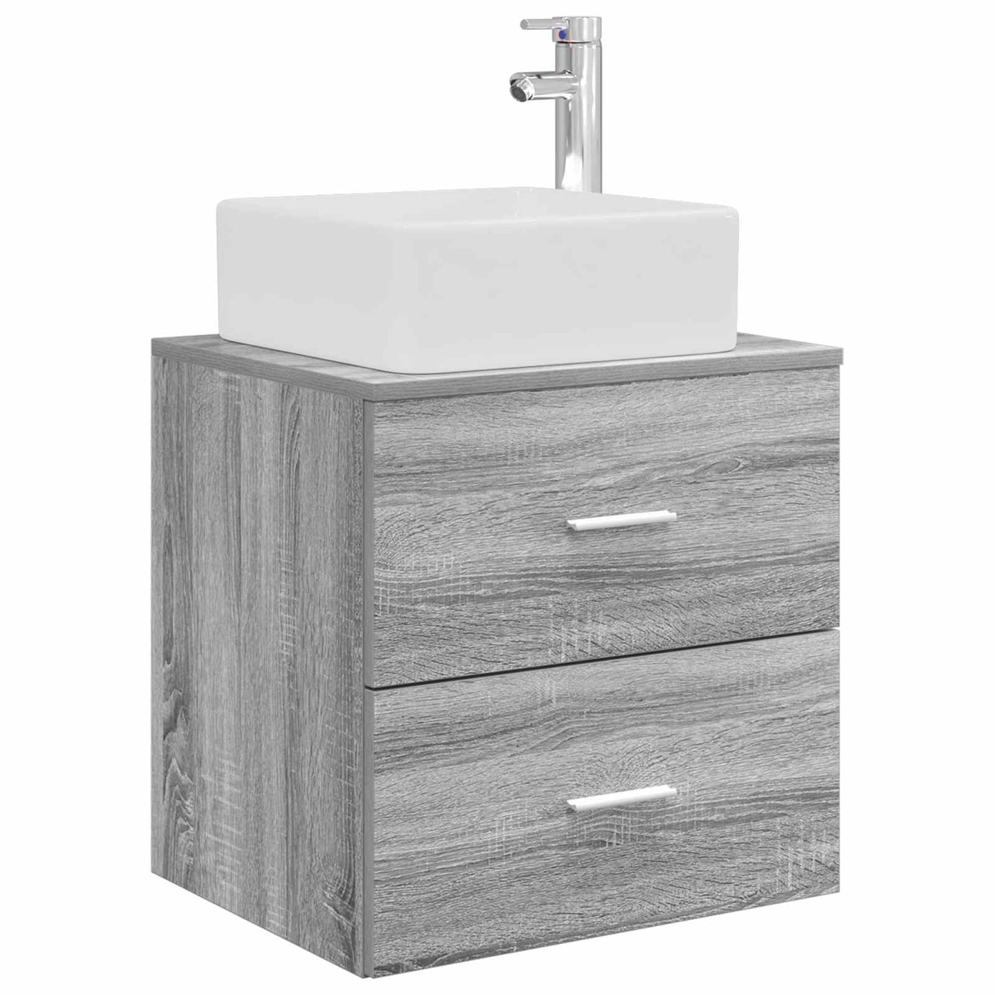 vidaXL Επιτοίχια Λεκάνη Έπιπλο Γκρι Sonoma 49,5 x 41 x 63 εκ
