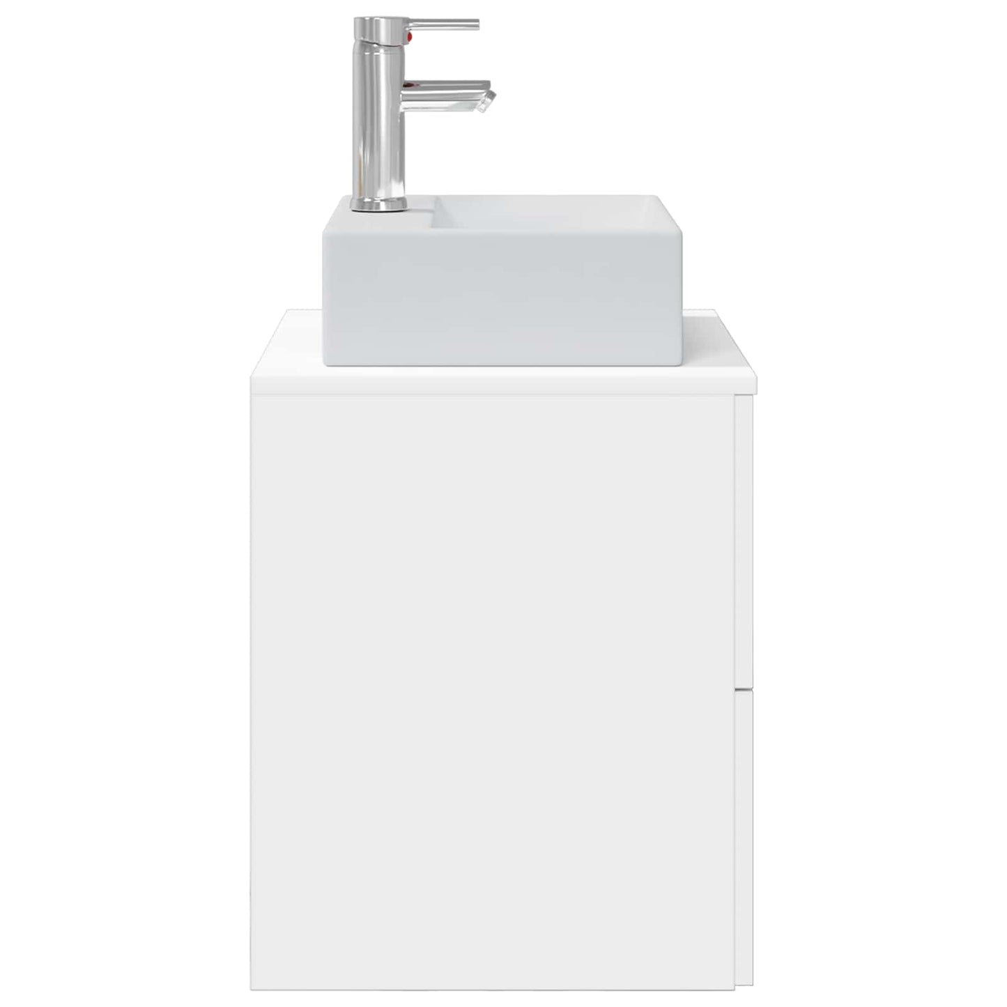 vidaXL Επιτοίχια Λεκάνη Έπιπλο Λευκό 49,5 x 41 x 62,5 εκ