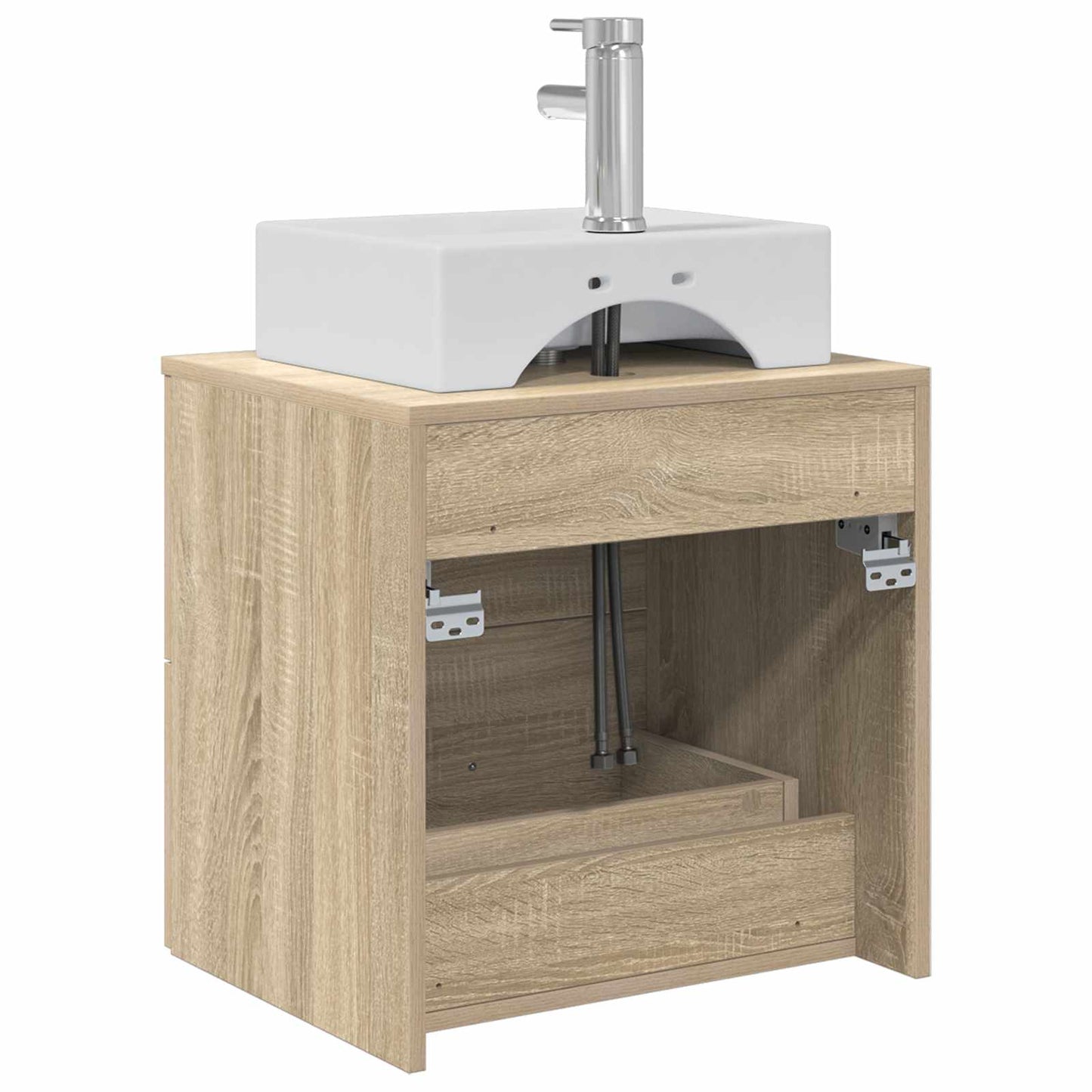 vidaXL Επιτοίχια Λεκάνη Έπιπλο Sonoma Δρυς 49,5 x 41 x 62,5 εκ