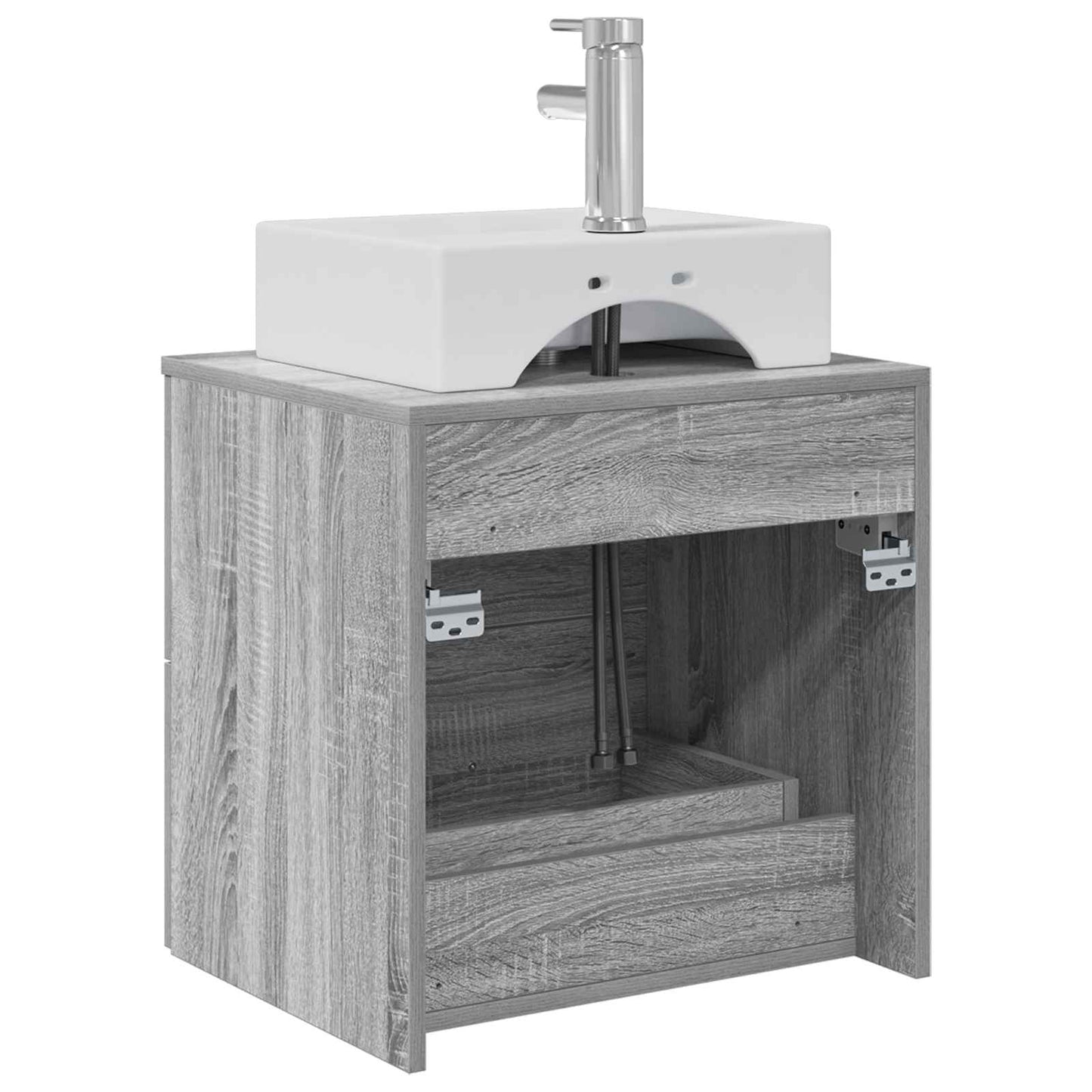 vidaXL Επιτοίχια Λεκάνη Έπιπλο Γκρι Sonoma 49,5 x 41 x 62,5 εκ