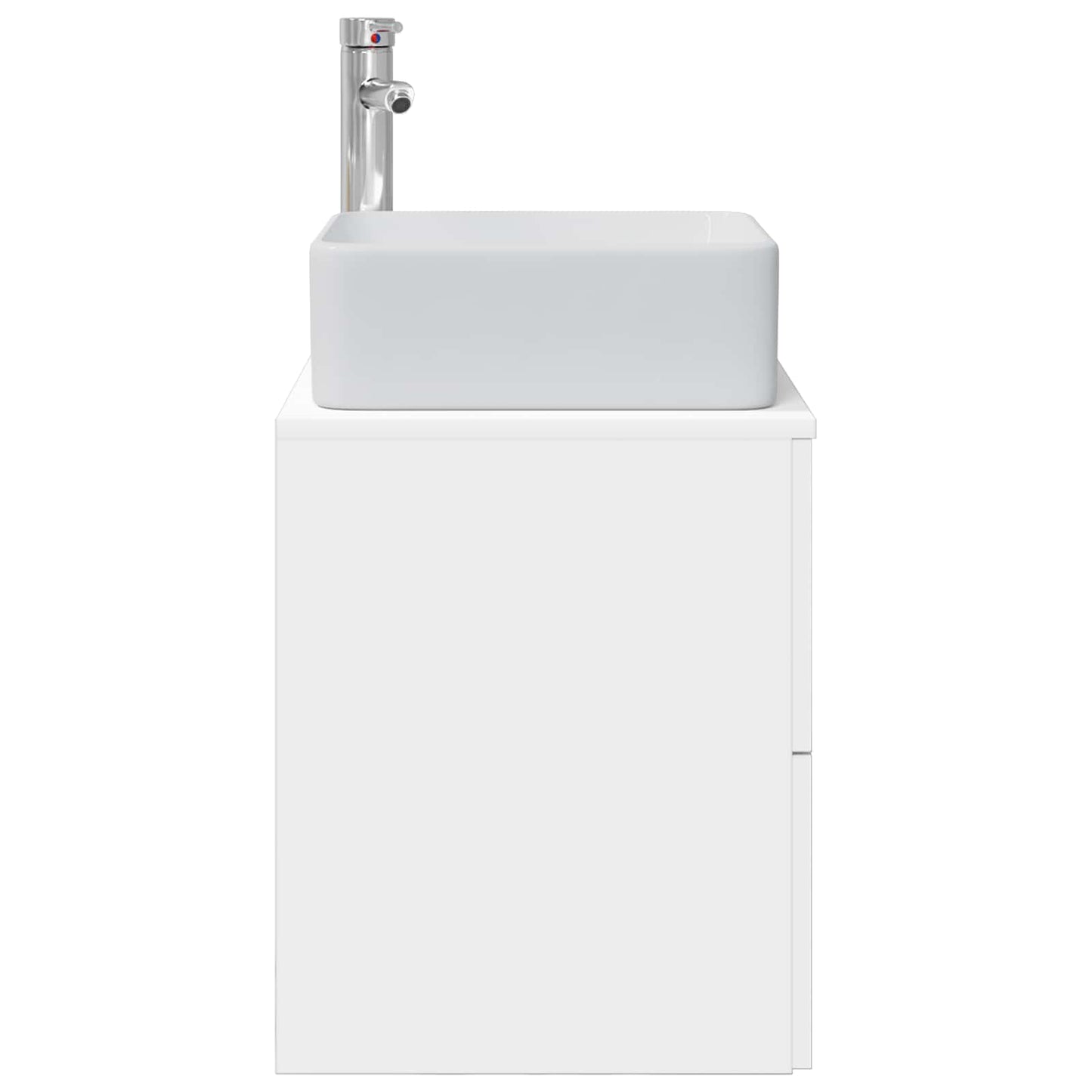 vidaXL Επιτοίχια Λεκάνη Έπιπλο Λευκό 53 x 34,5 x 63 εκ