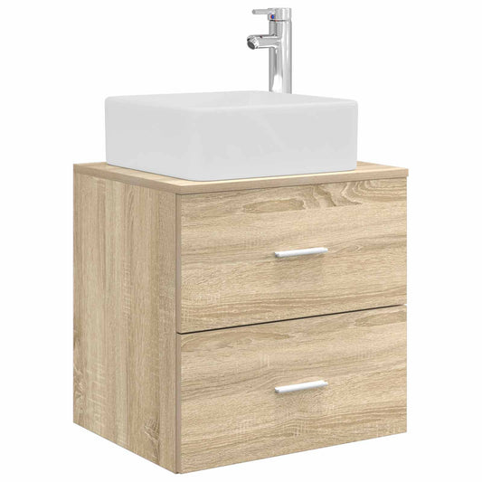 vidaXL Επιτοίχια Λεκάνη Έπιπλο Sonoma Δρυς 53 x 34,5 x 63 εκ