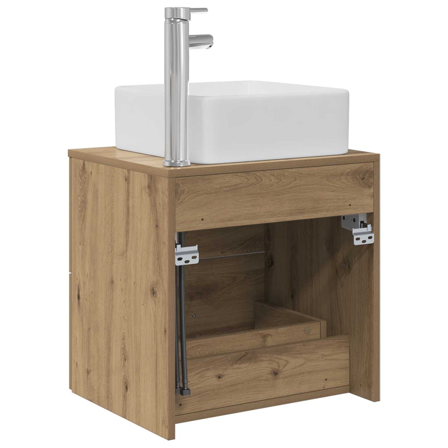 vidaXL Επιτοίχια Λεκάνη Έπιπλο Artisan Δρυς 53 x 34,5 x 63 εκ