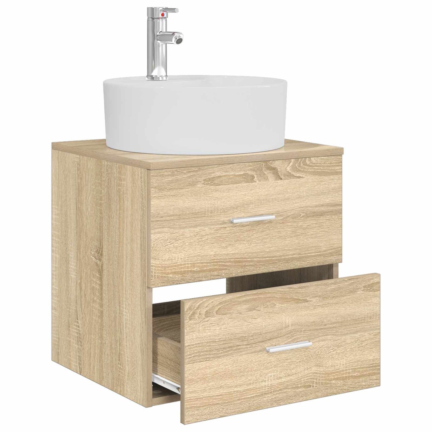 vidaXL Επιτοίχια Λεκάνη Έπιπλο Sonoma Δρυς 49,5 x 44,5 x 65 εκ